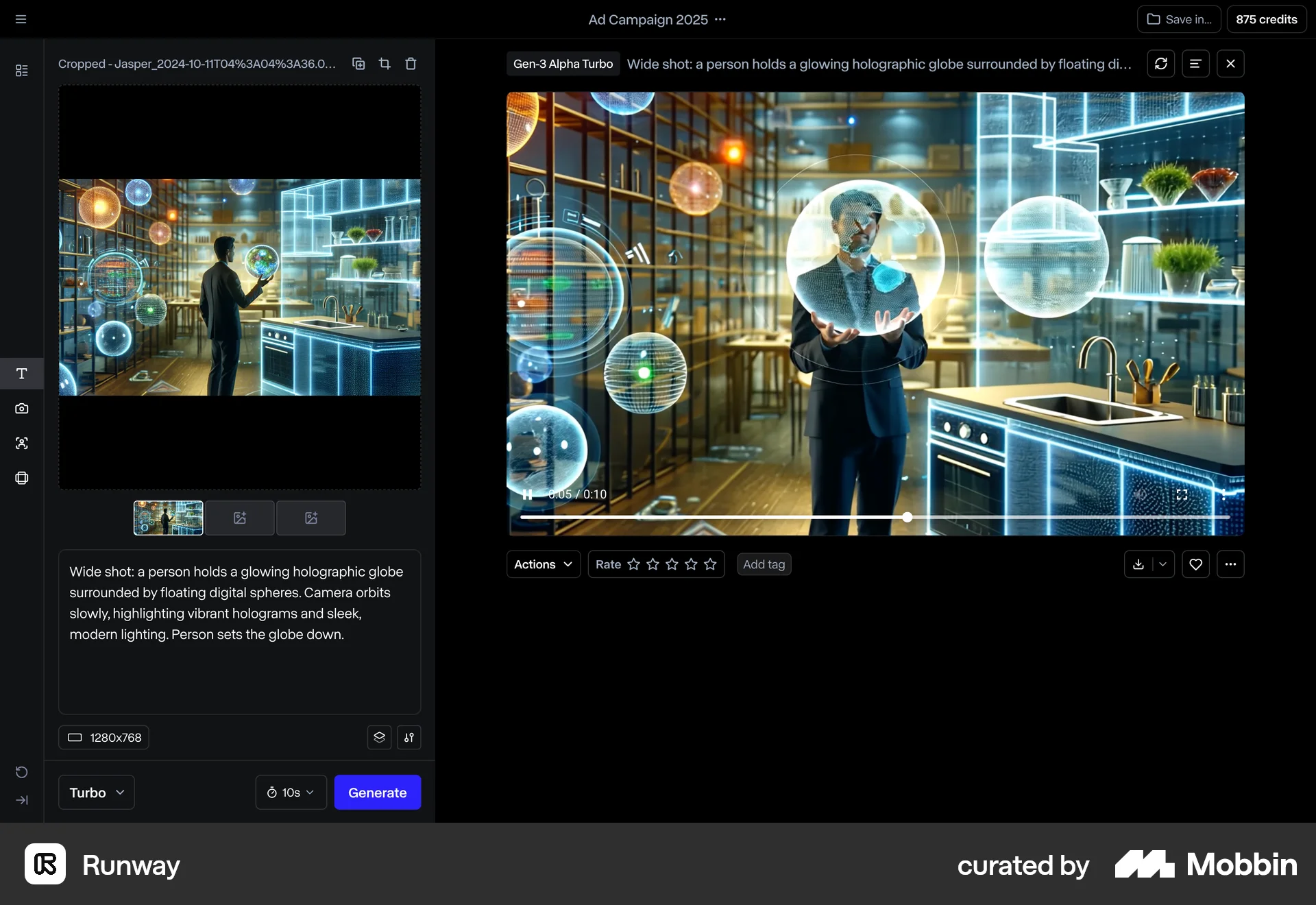 Runway Web Wallet & Balance screen
