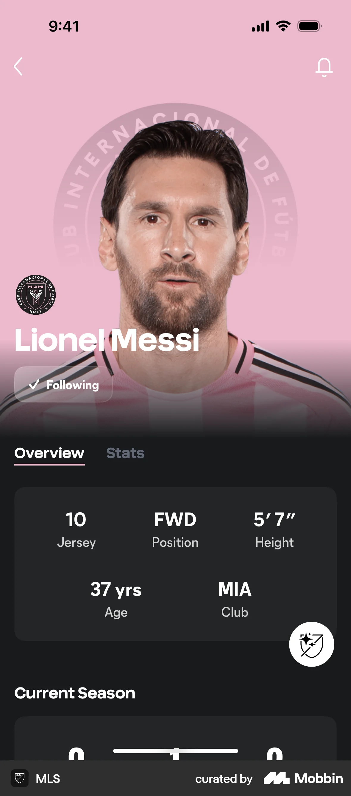 MLS iOS Follow & Subscribe screen