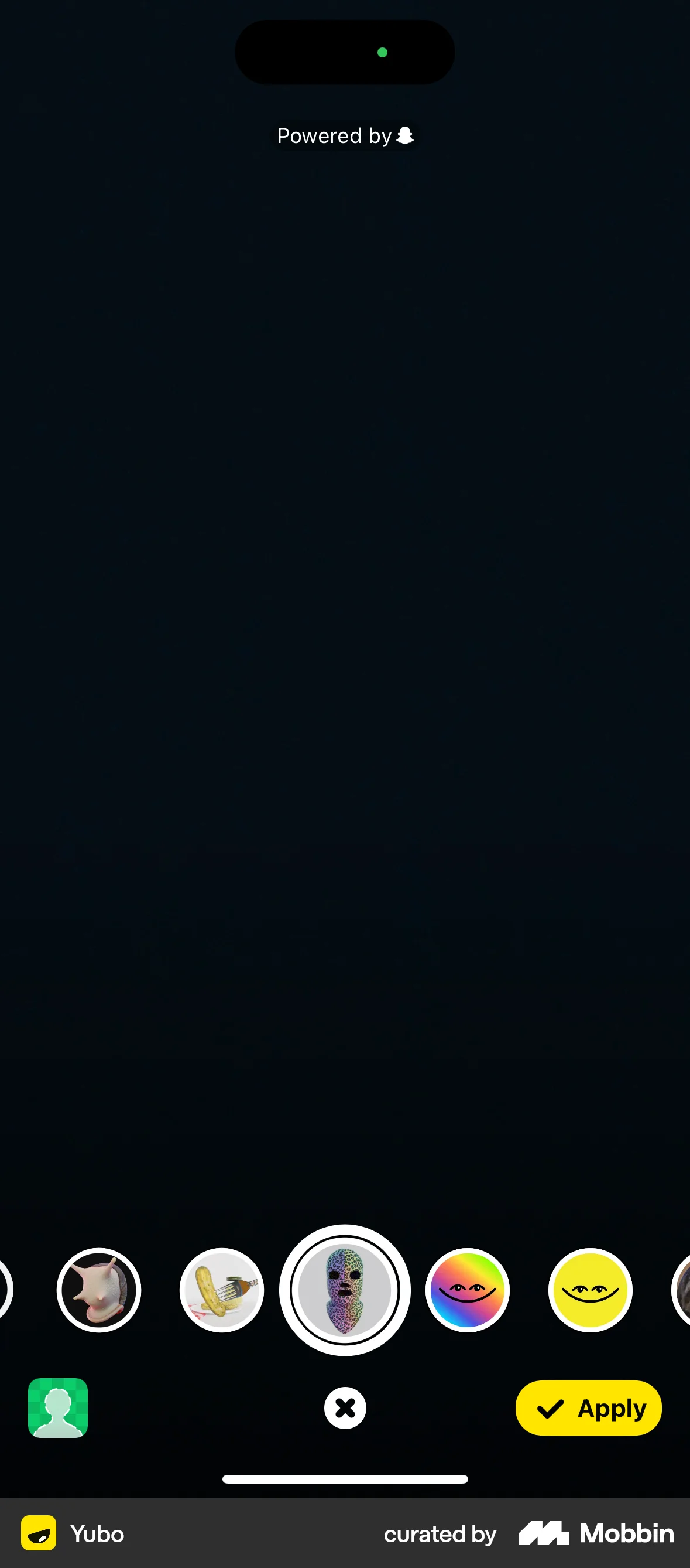 Yubo iOS Filters & Stickers screen