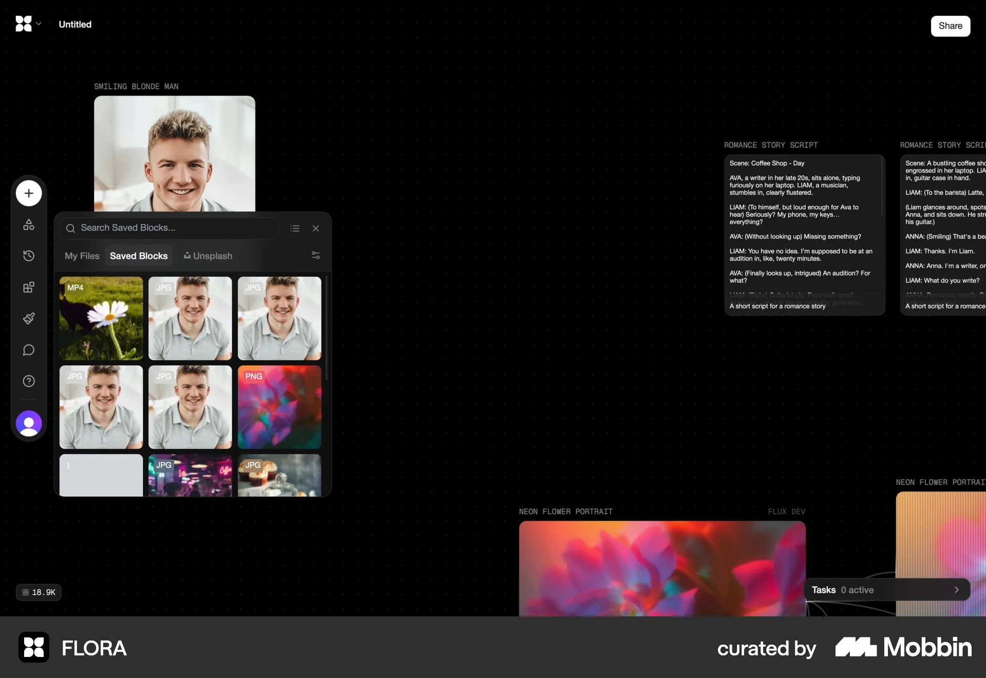 FLORA Web Bookmarks & Collections screen
