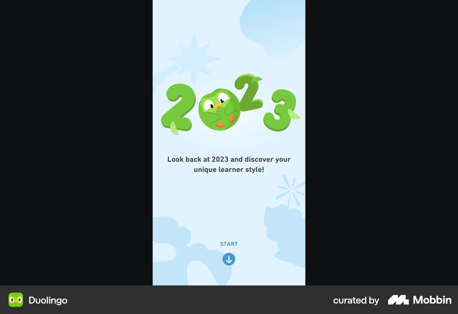 Duolingo Web Stories screen