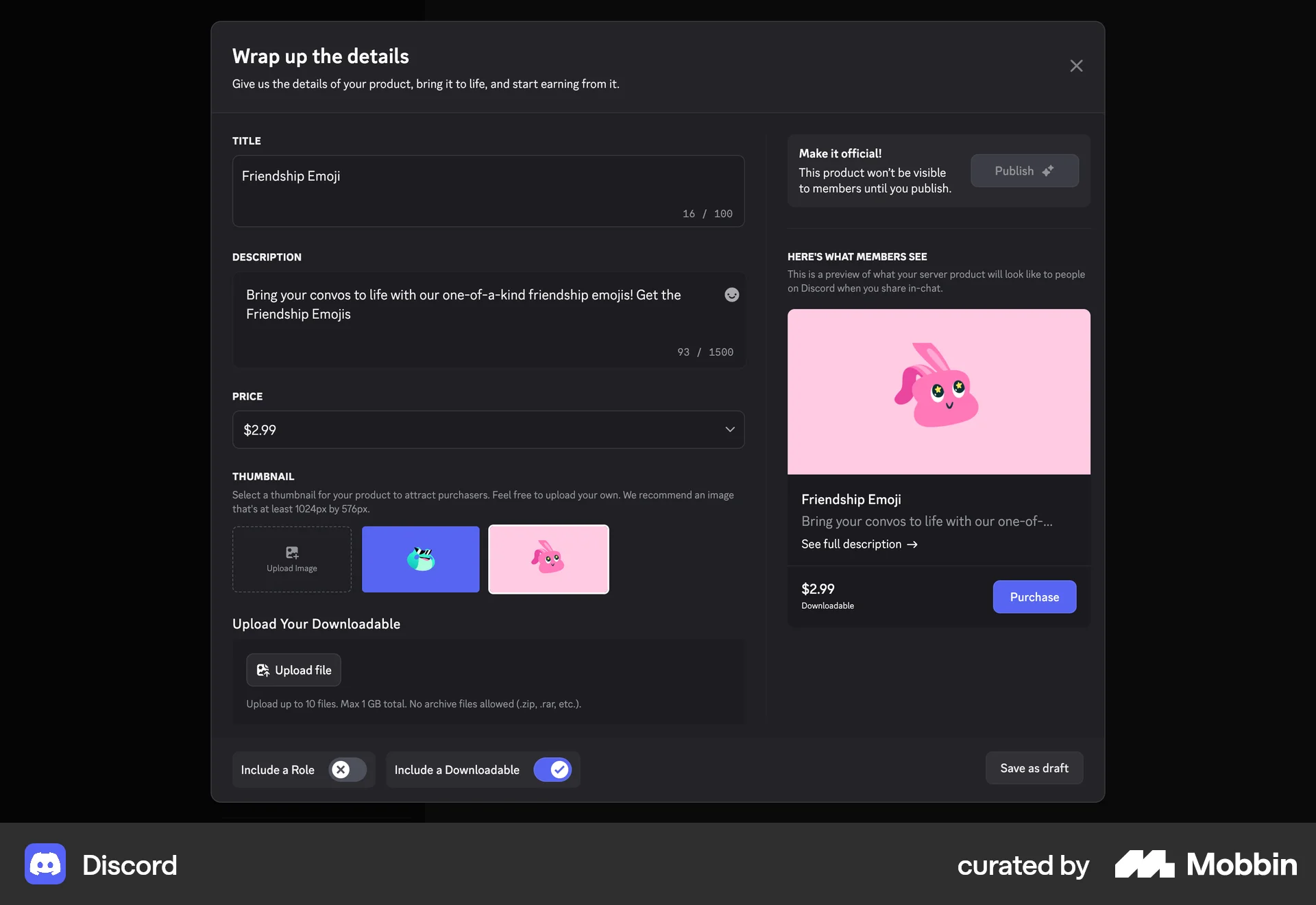 Discord Web screen containing File Upload UI element