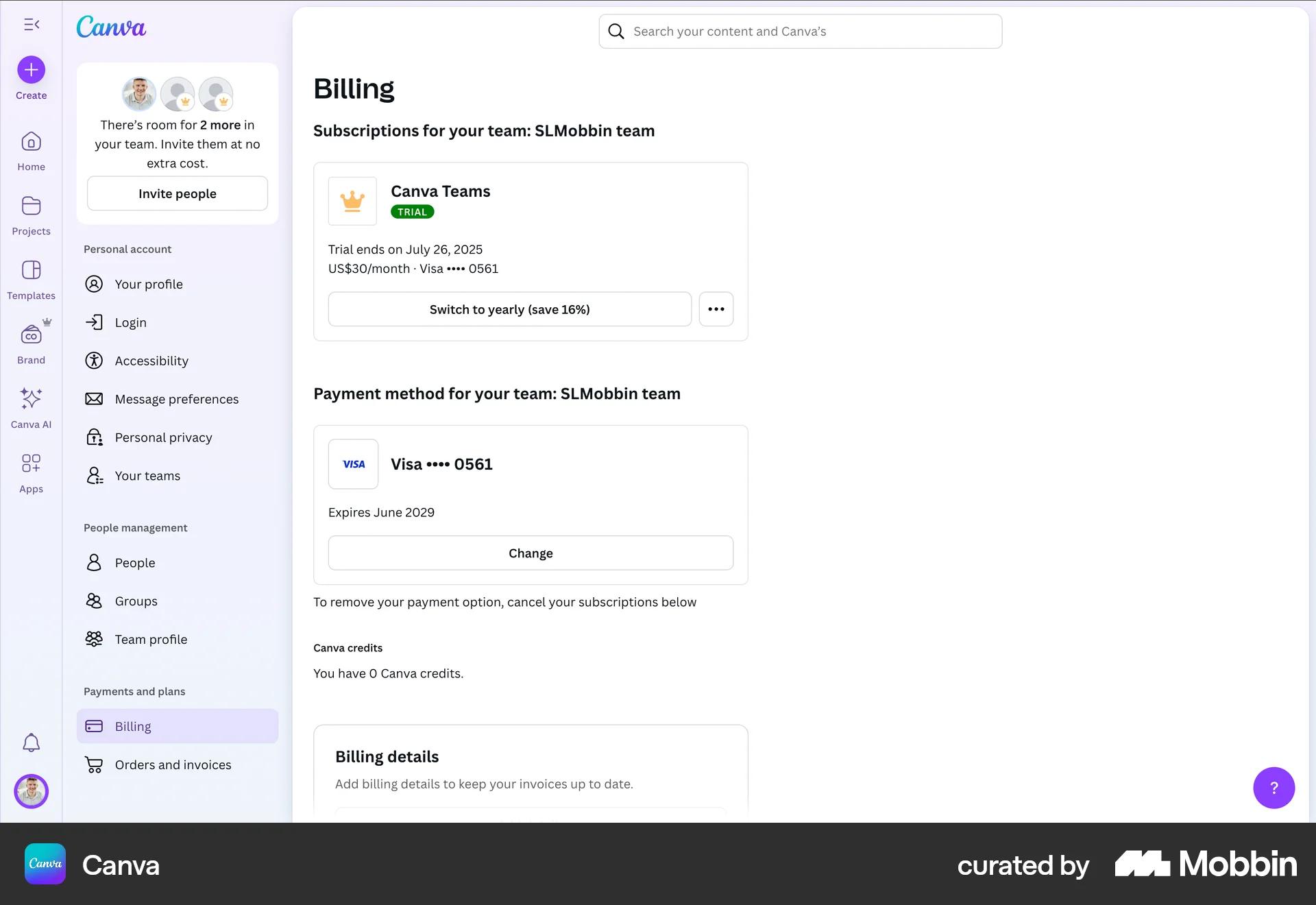 Canva Web Photo & Video App screen