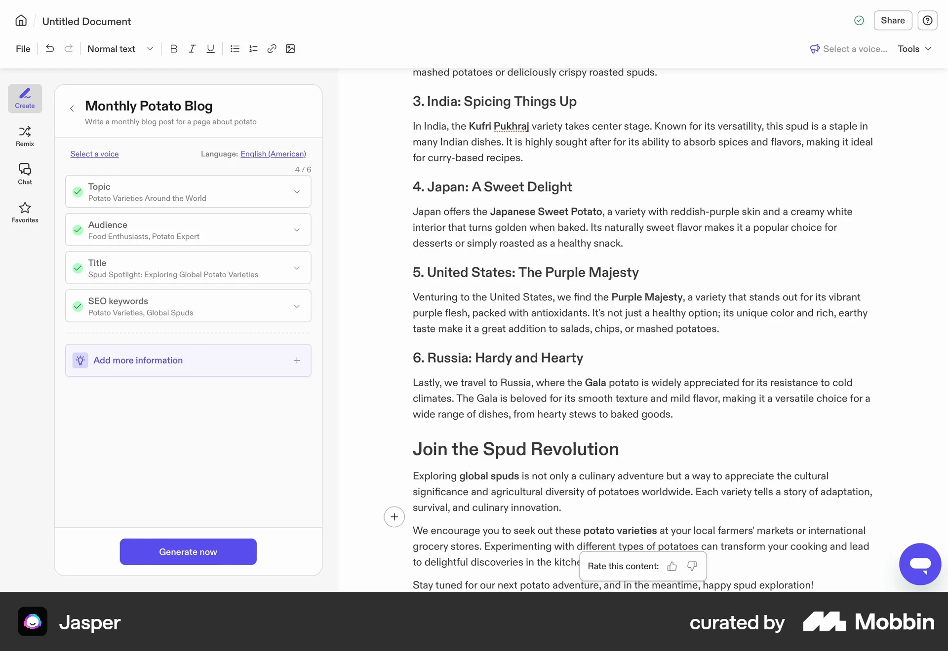 Jasper Web Note Detail screen