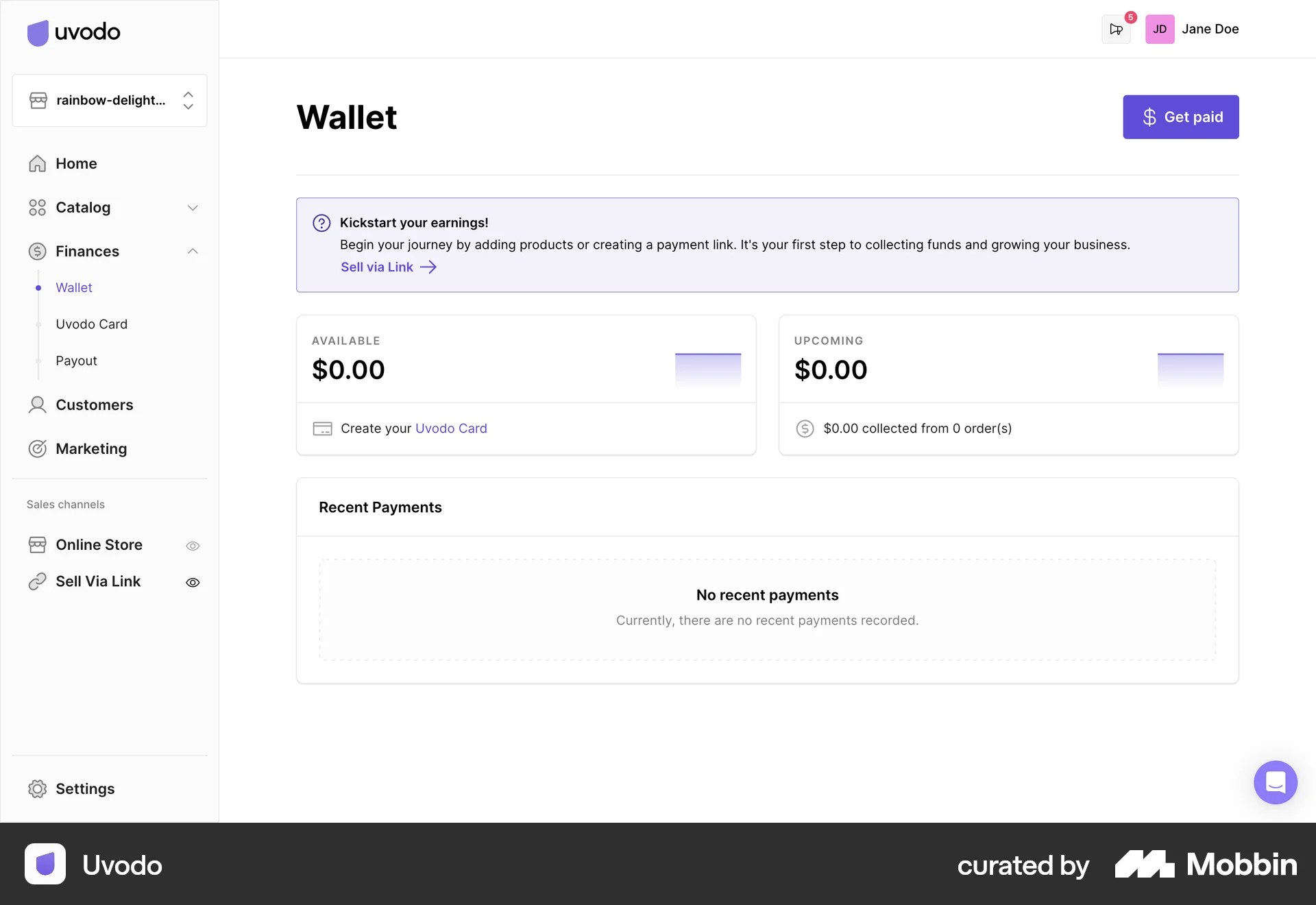 Web Card Design UI Examples