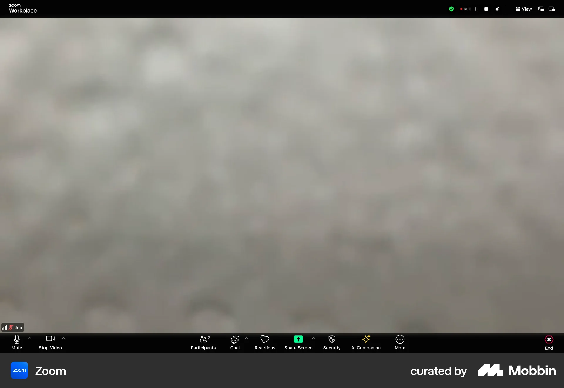 Zoom Web Audio & Video Recorder screen