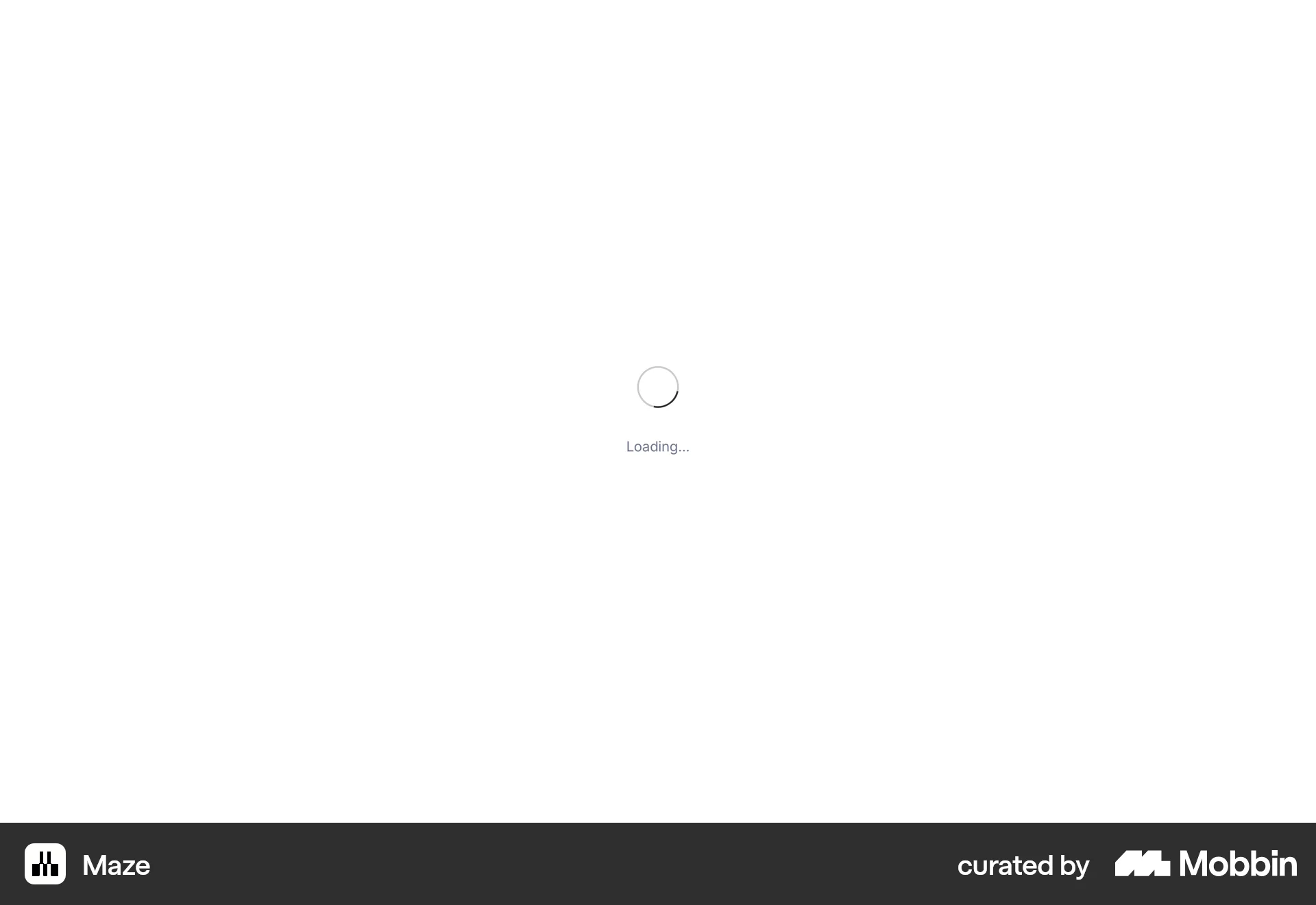 Maze Onboarding screen