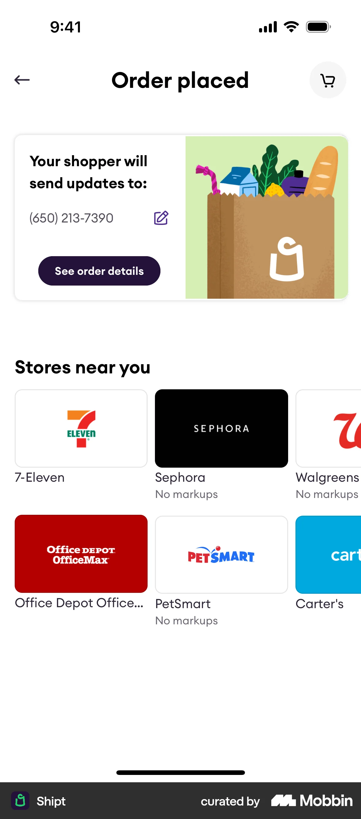 Shipt iOS Suggestions & Similar Items screen