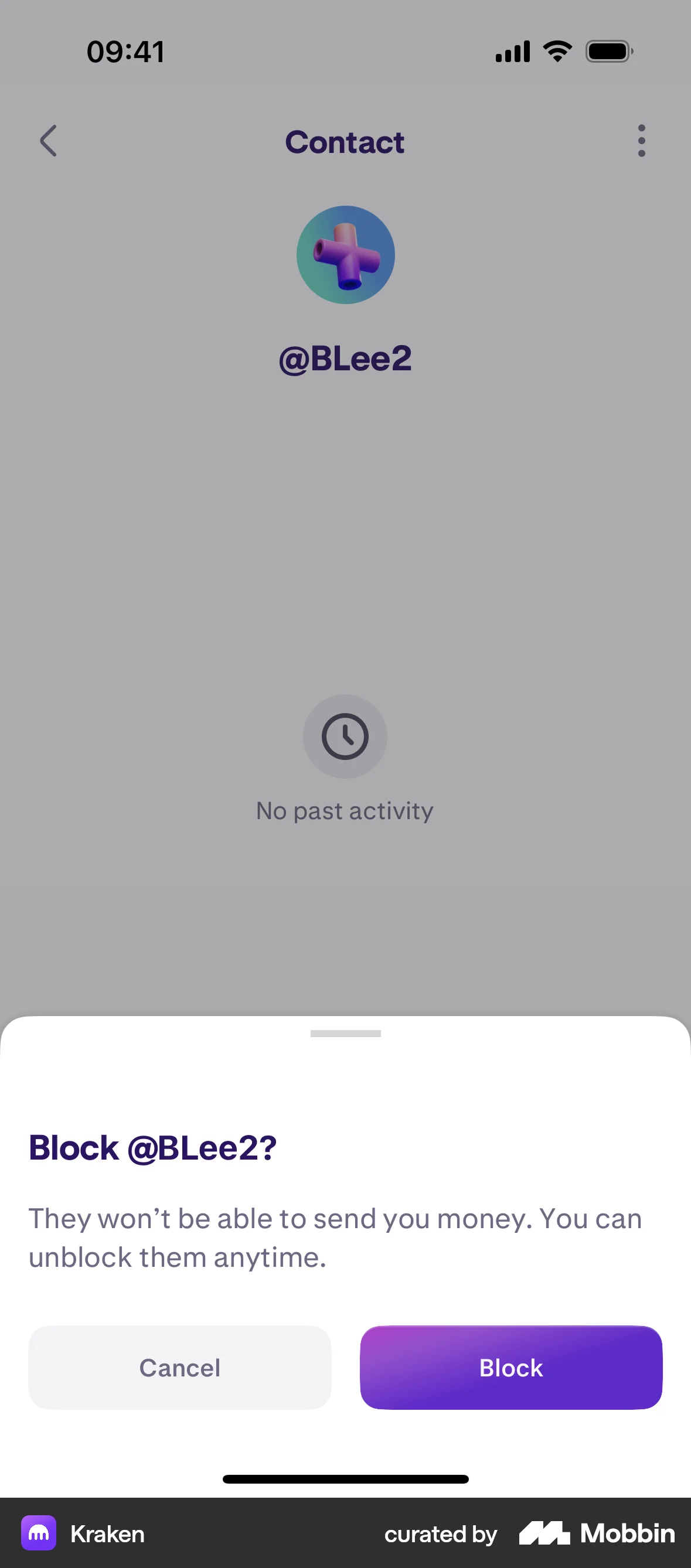 Kraken iOS Ban & Block screen