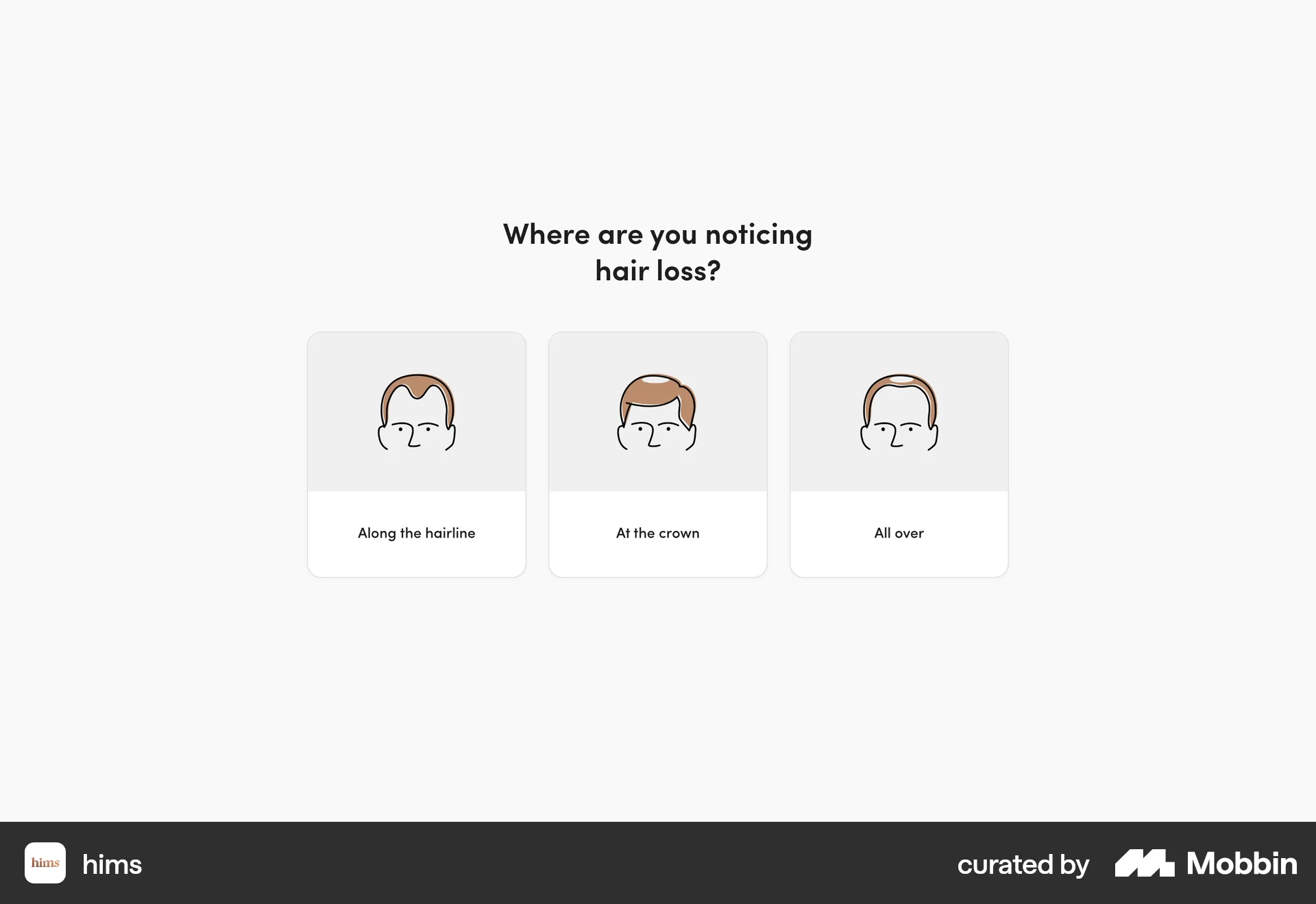 Hims Web Quiz screen