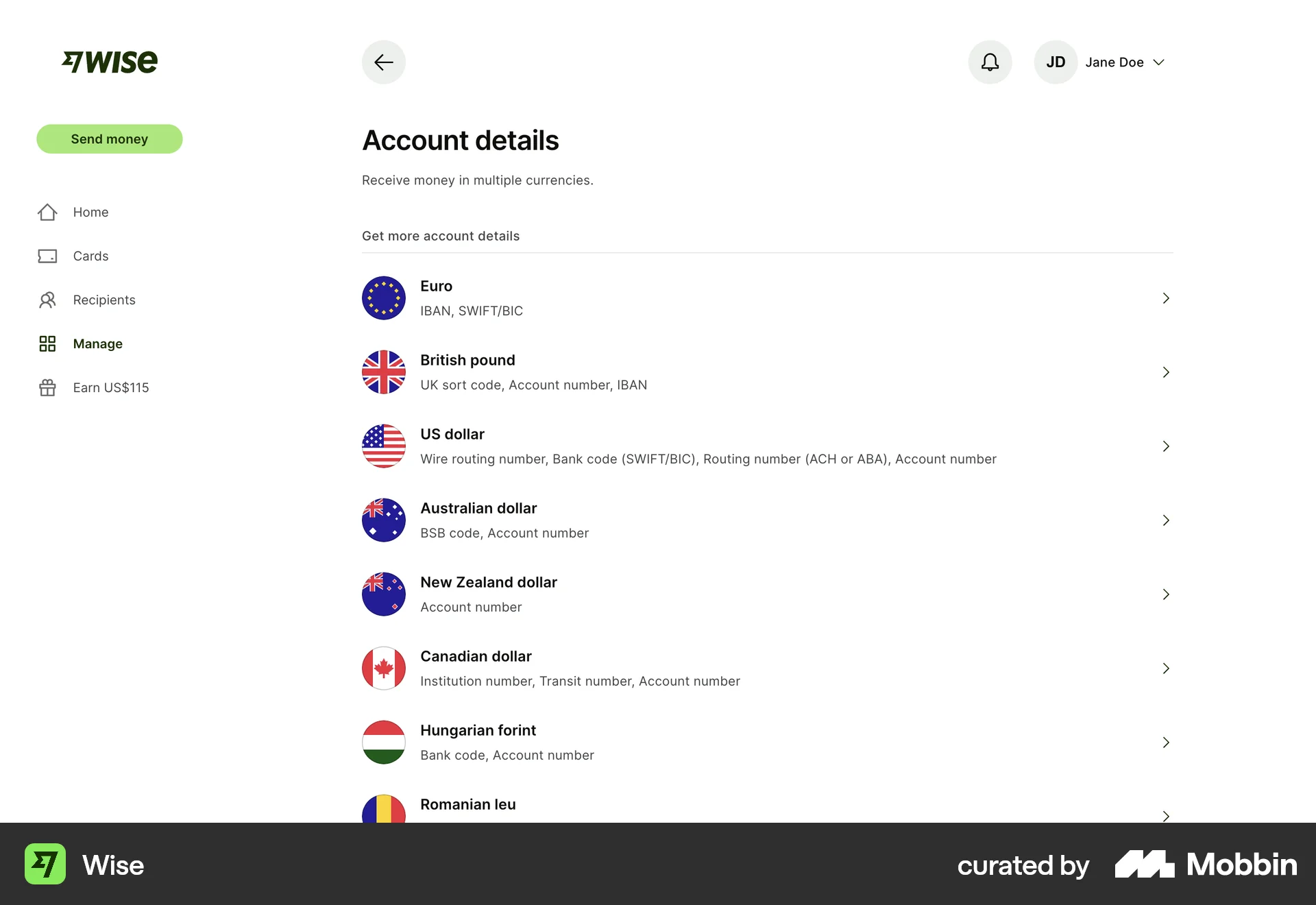 Wise Web Misc screen