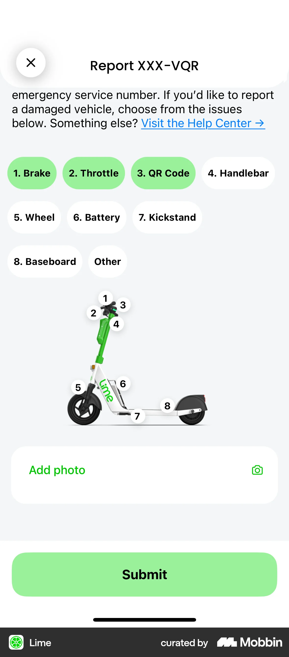 Lime iOS Upload & Download screen