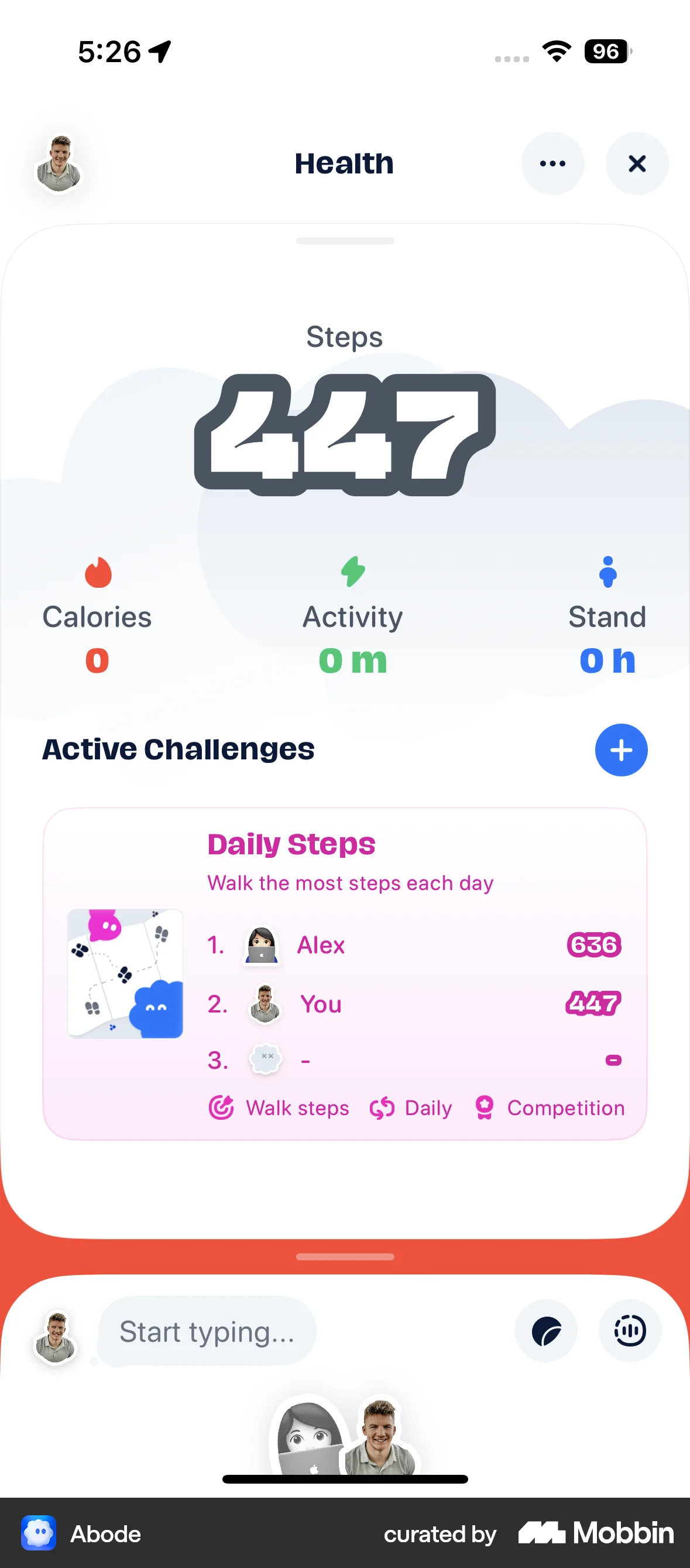 Abode iOS Leaderboard screen