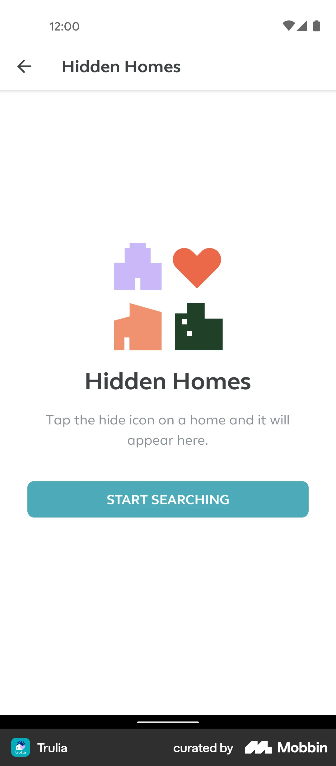 Trulia Android Trash & Archive screen