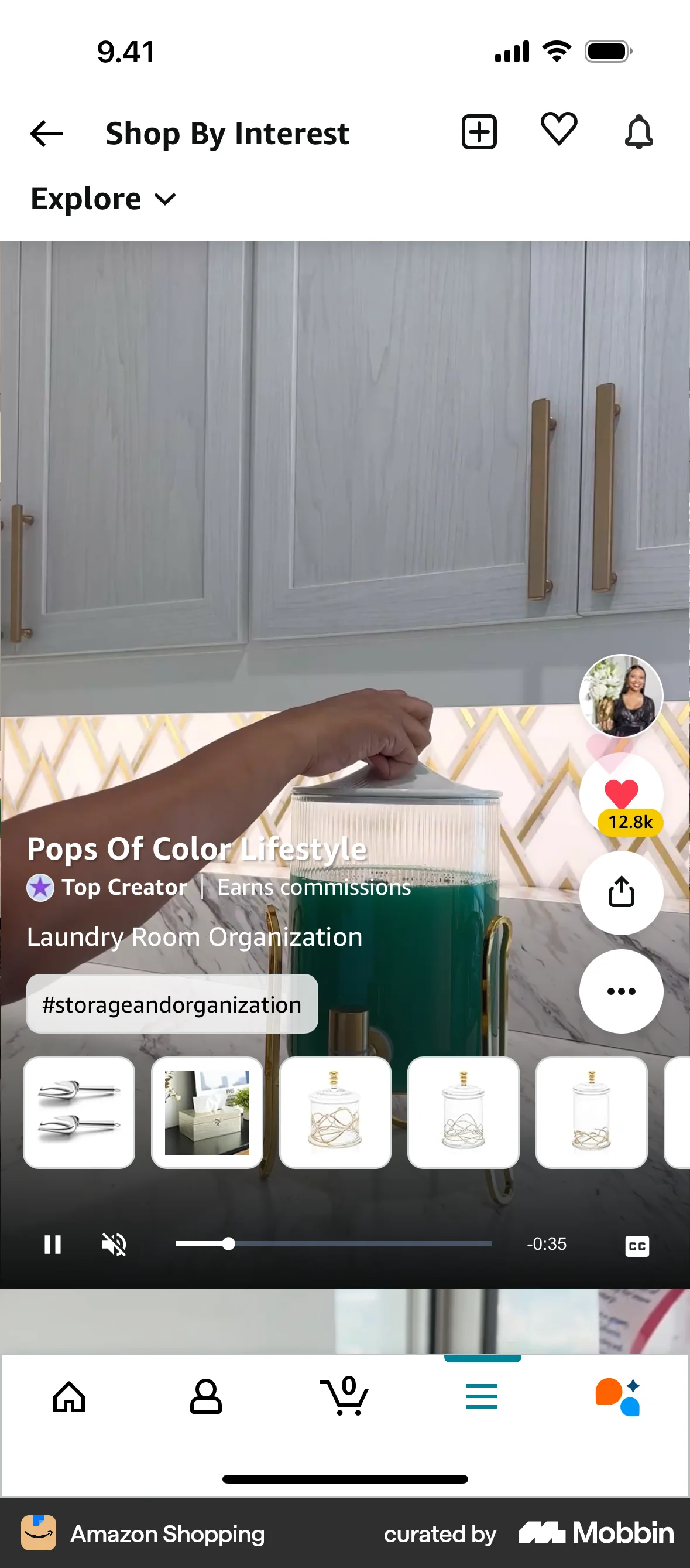 Amazon Shopping iOS Like & Upvote screen