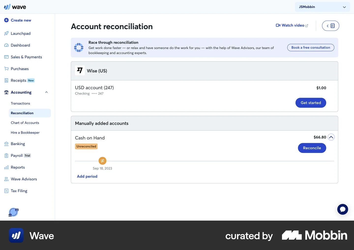 Wave Apps Transaction Screen Wave Web Matching transactions Flow | Mobbin