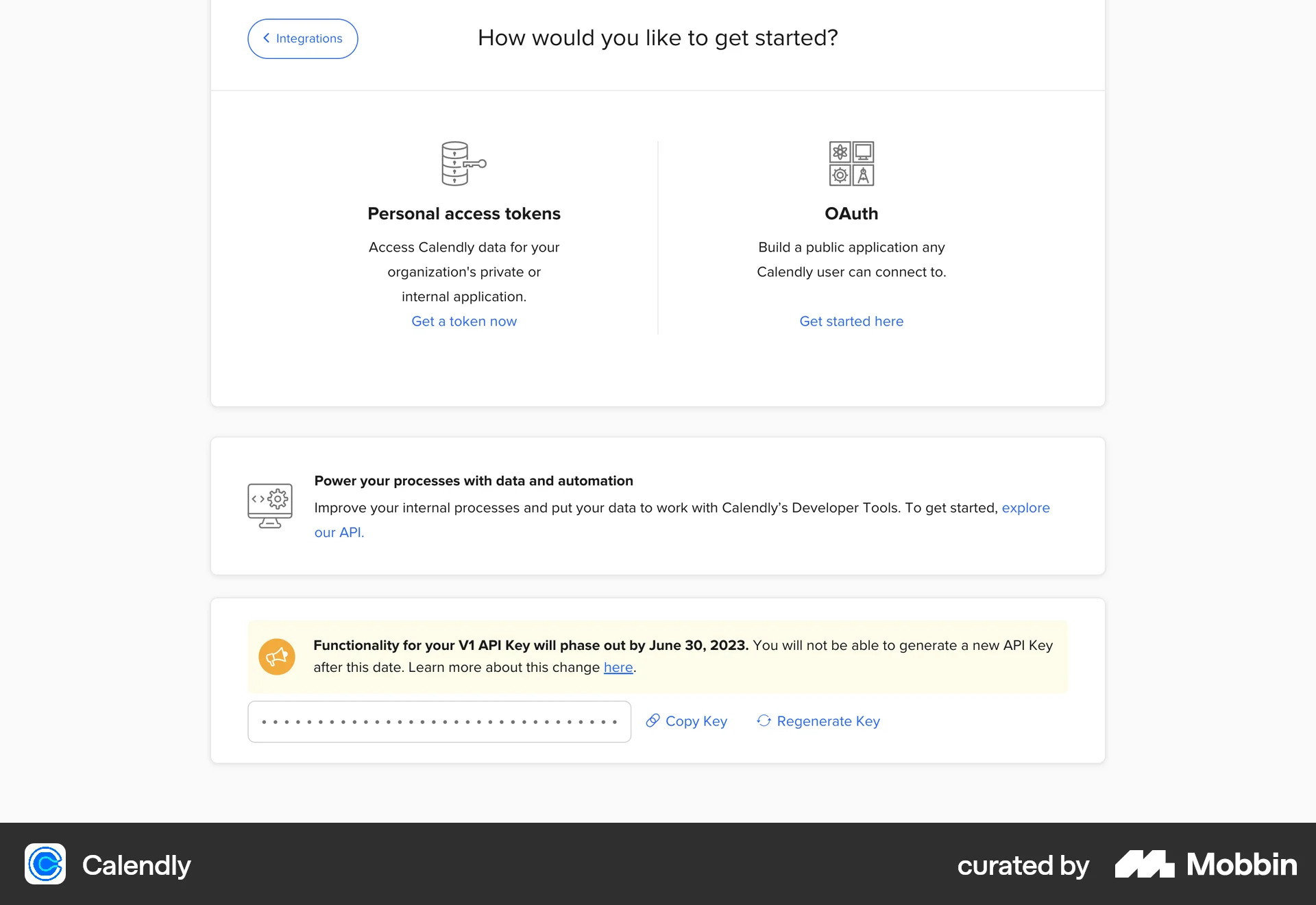 Calendly Web Misc screen