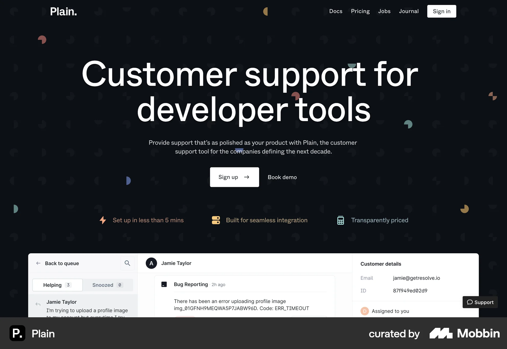 Plain Web screen containing Floating Action Button UI element
