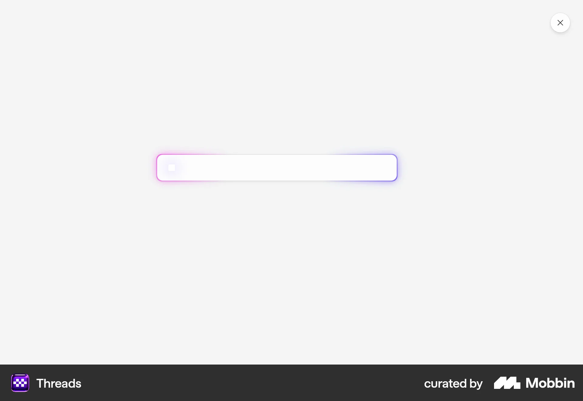 Threads Web screen containing Search Bar UI element