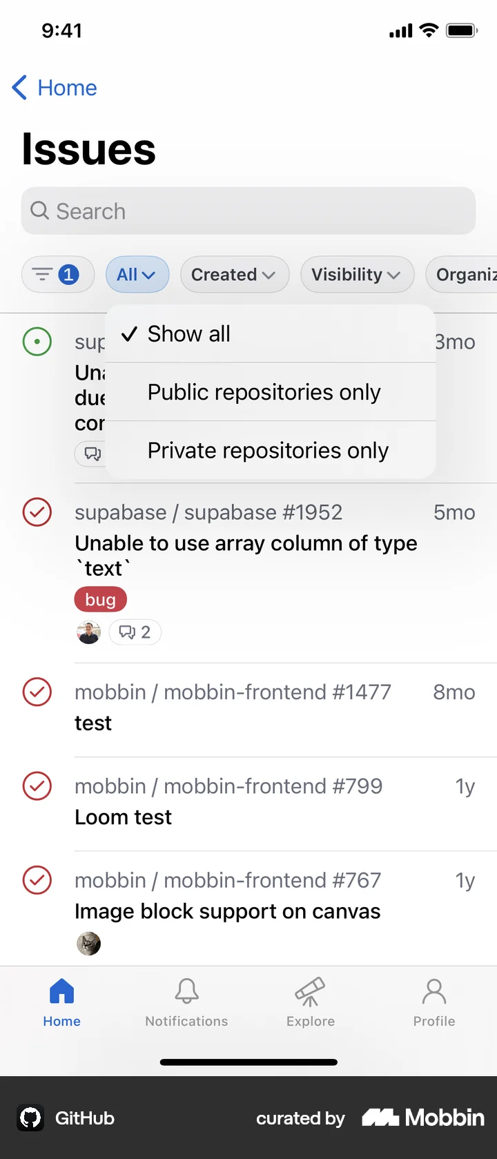 Mobile Dropdown Menu UI Design Ideas