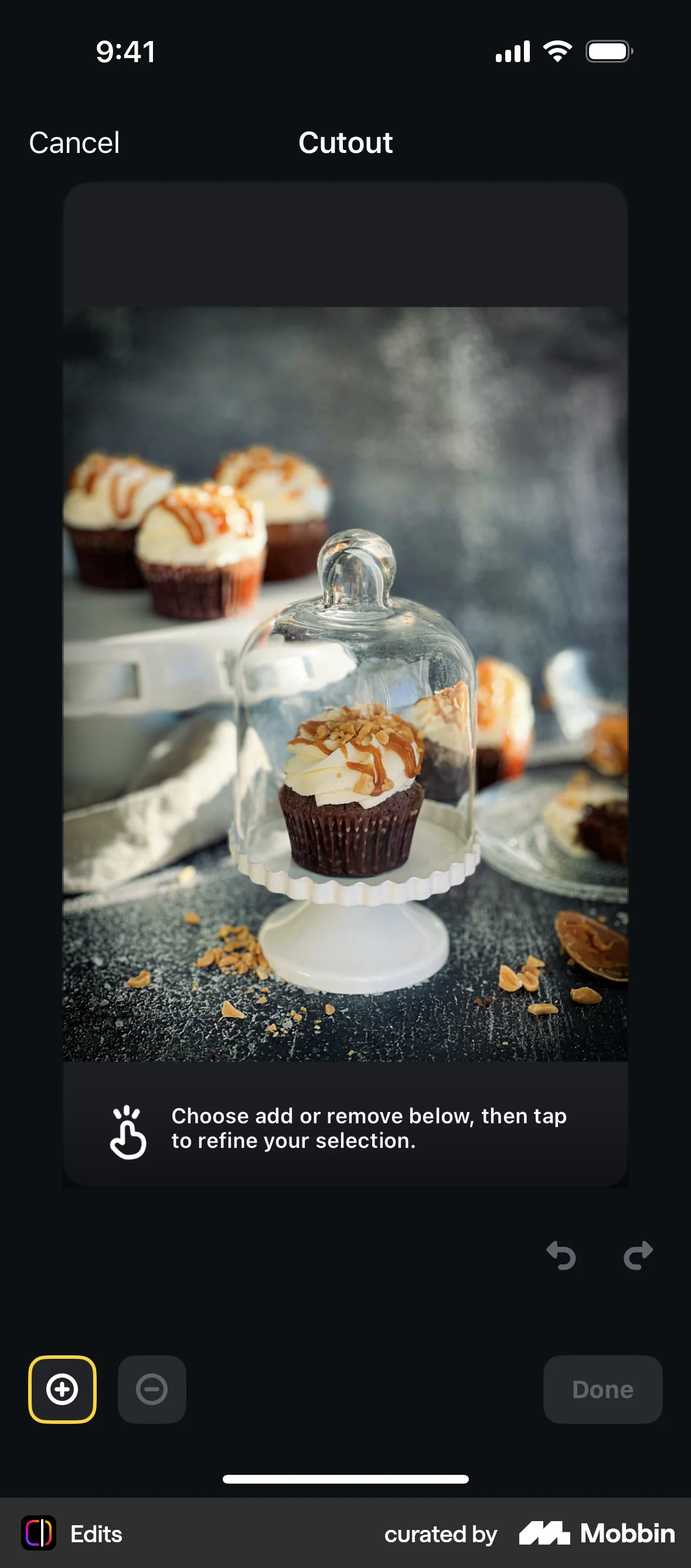 Edits iOS screen containing Coach Marks UI element
