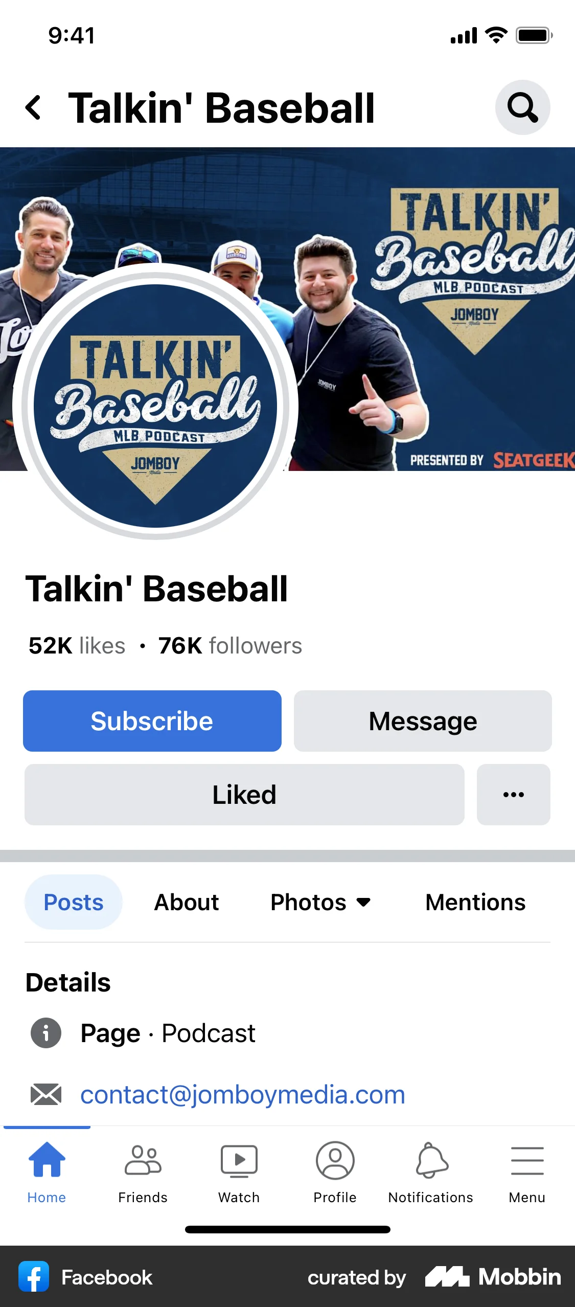 Facebook iOS Like & Upvote screen