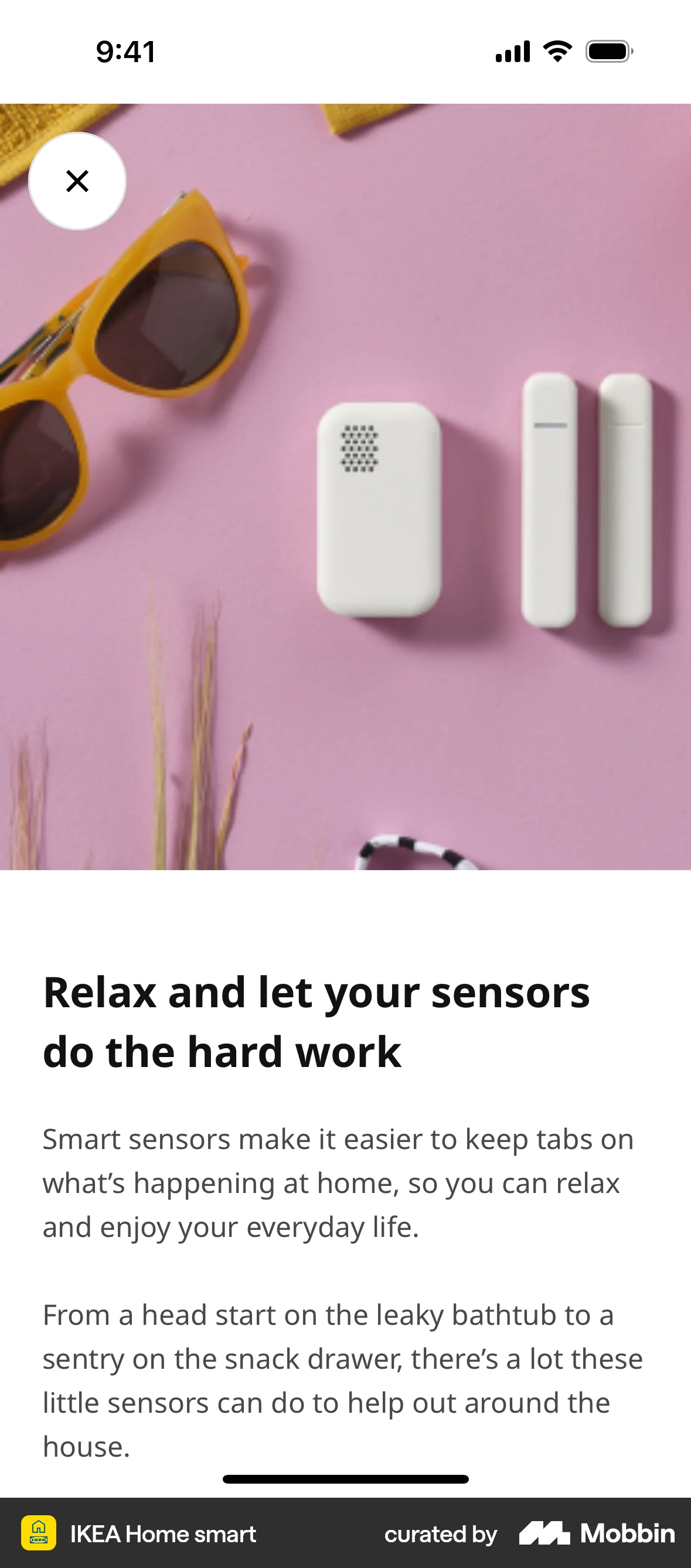 IKEA Home smart iOS Article Detail screen