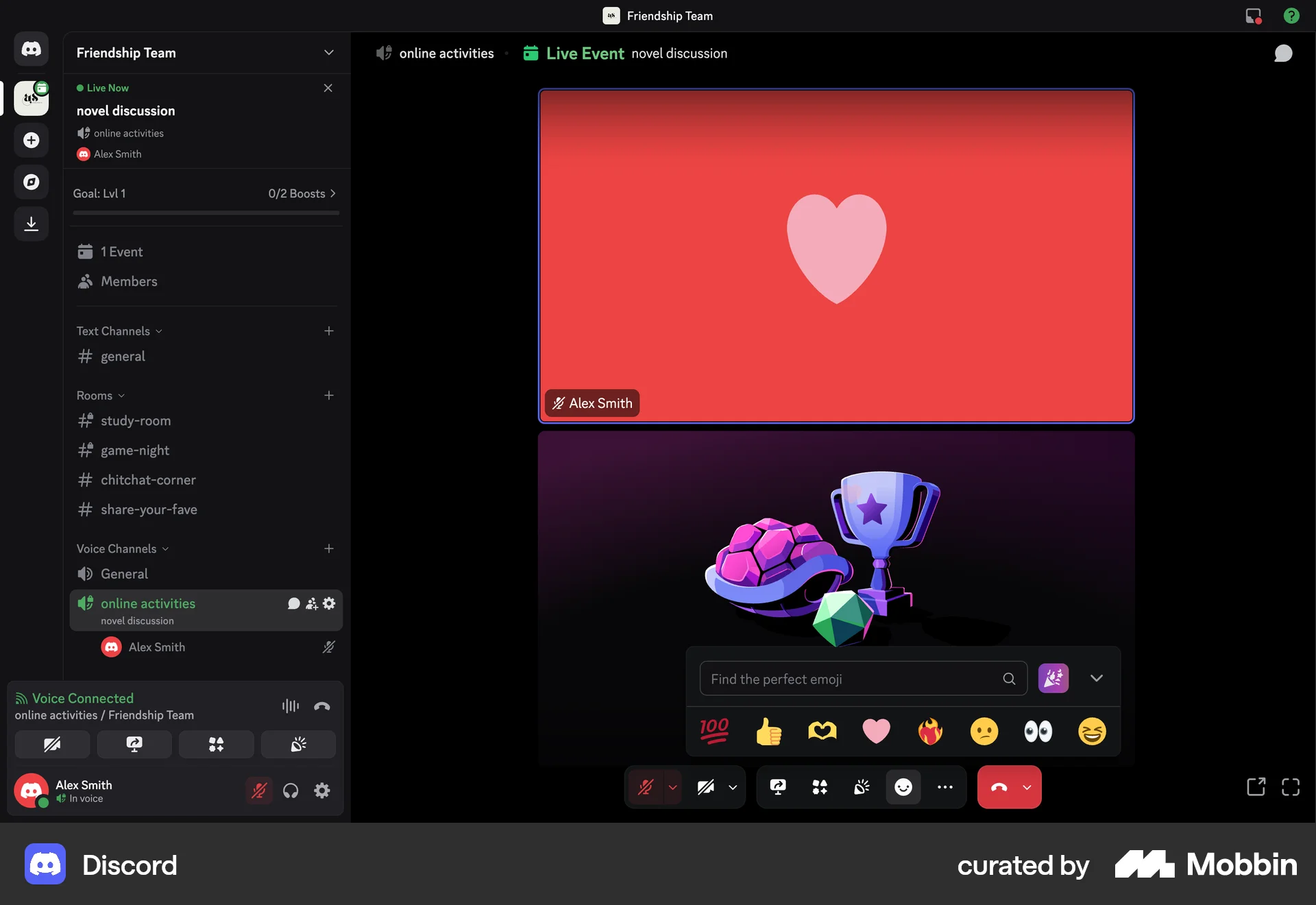 Discord Web Call screen