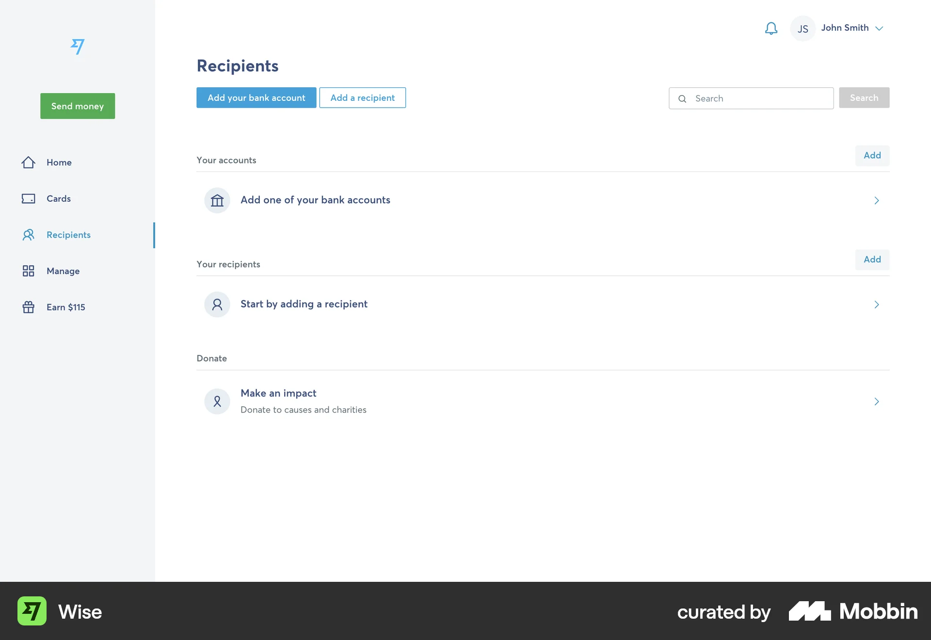 Wise Web Misc screen