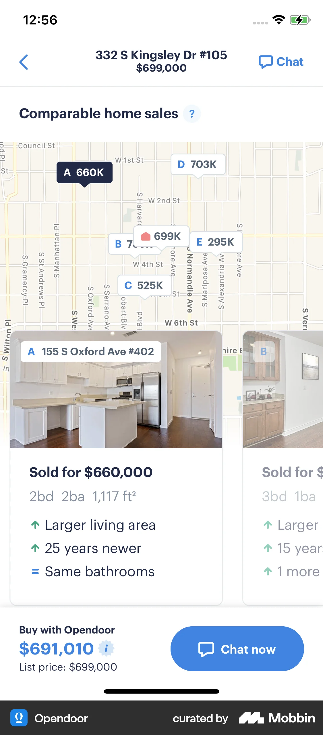 Opendoor iOS Real Estate App screen