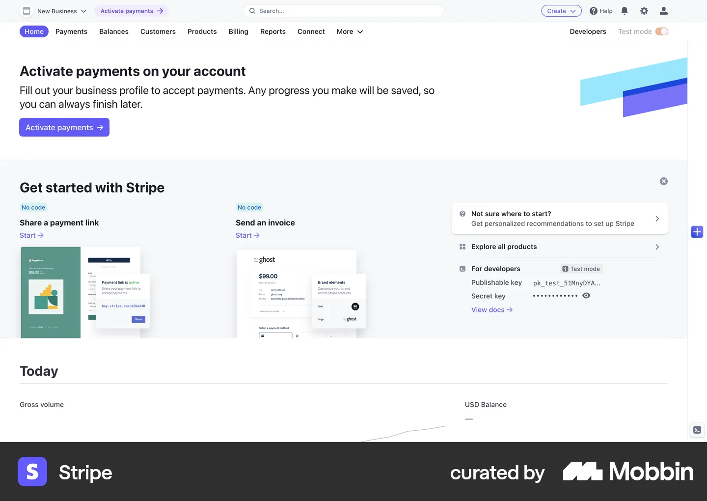 Stripe Web Stripe Web Onboarding Flow | Mobbin