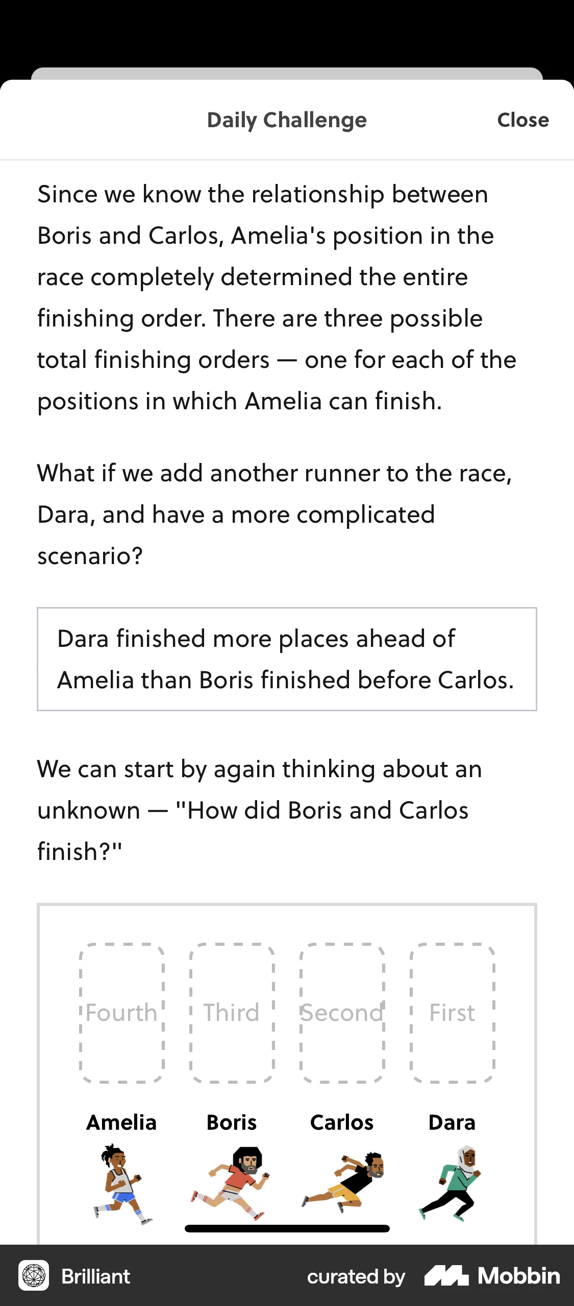 Brilliant iOS Game UI screen