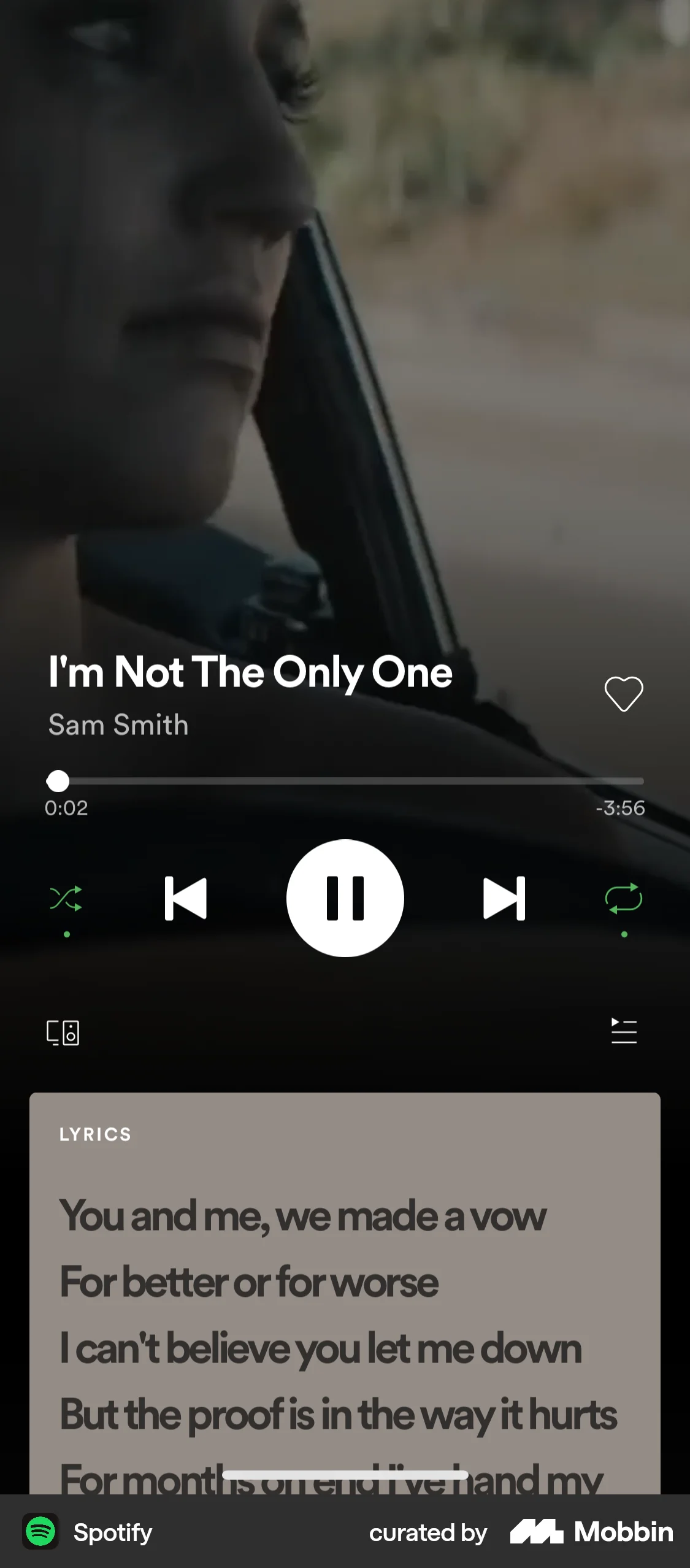 Spotify iOS Song & Podcast Detail screen