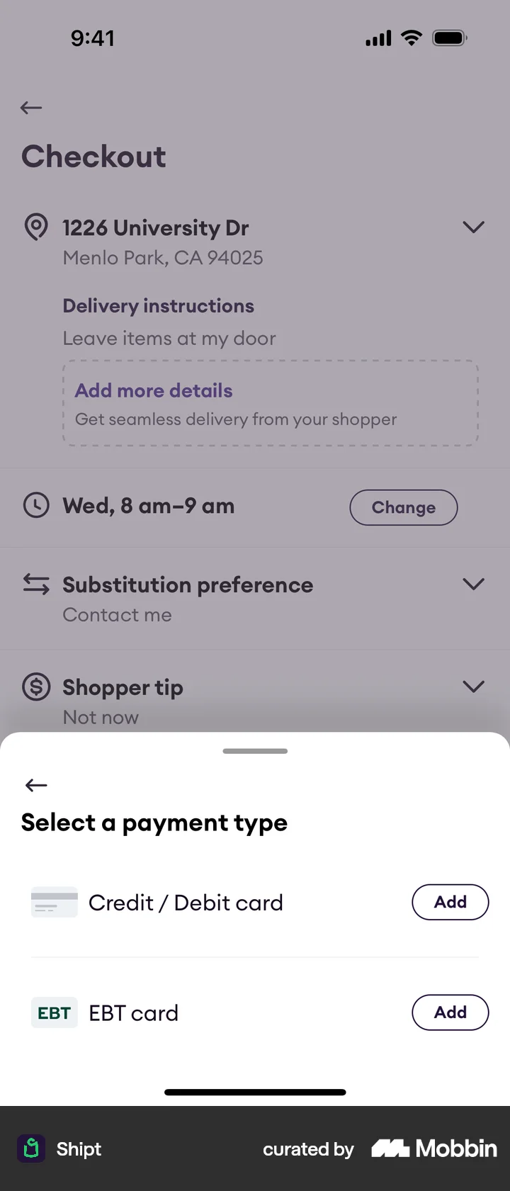 Ui Pay Ios Payment Screen UI Examples for Mobile