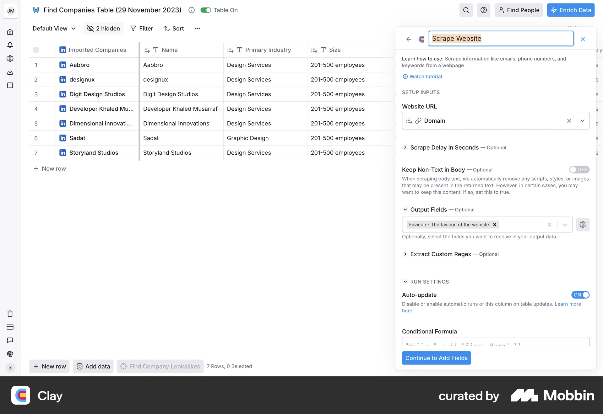 Clay Web screen containing Editable Text UI element