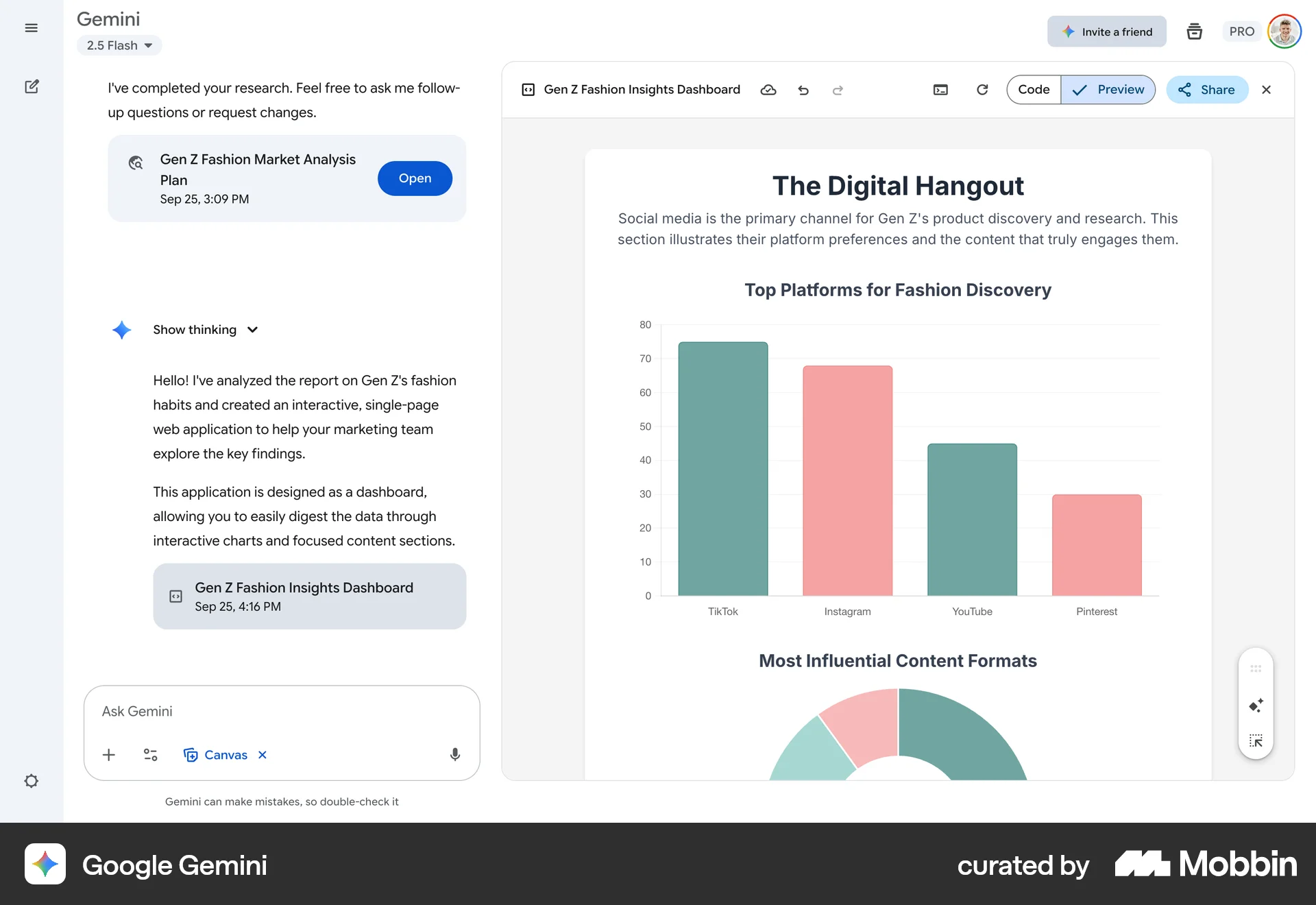 Google Gemini Web Chat Bot screen