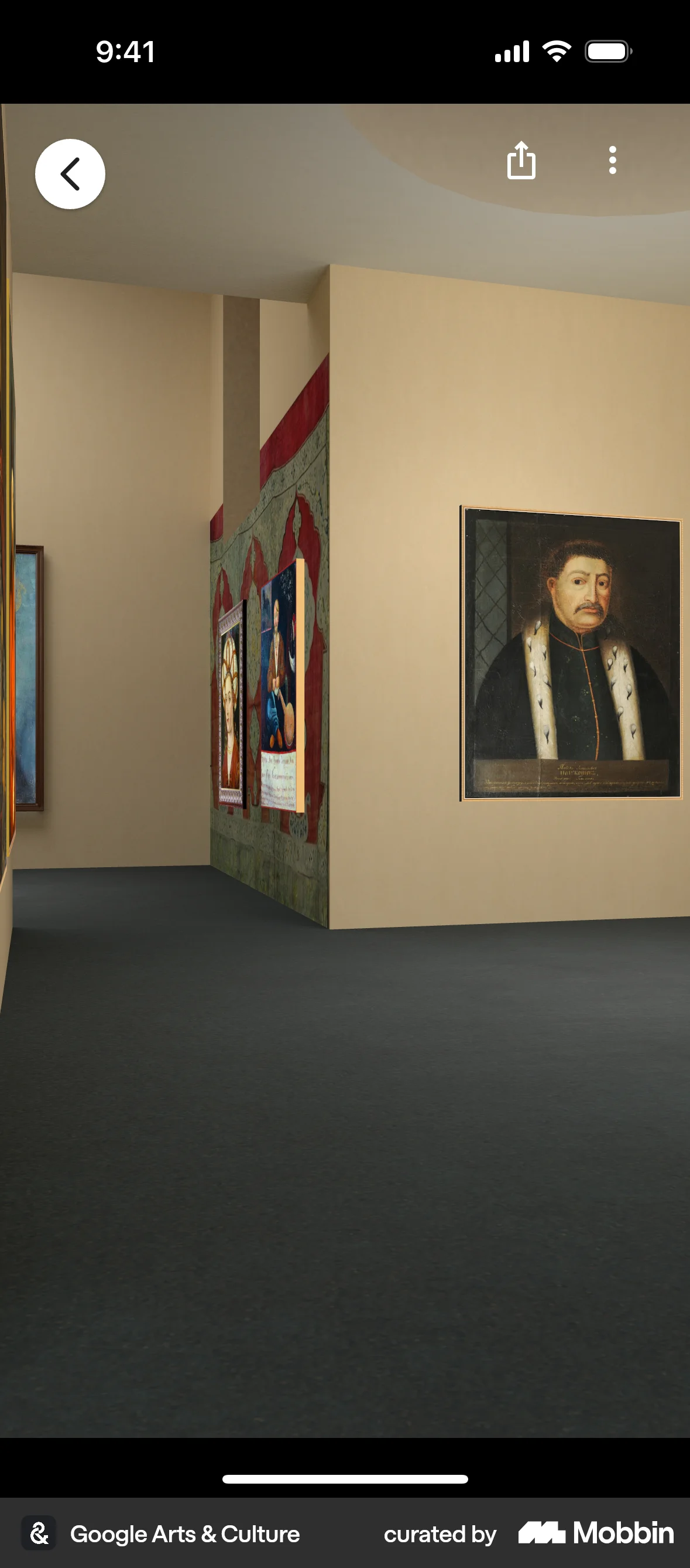 Google Arts & Culture iOS Augmented Reality screen