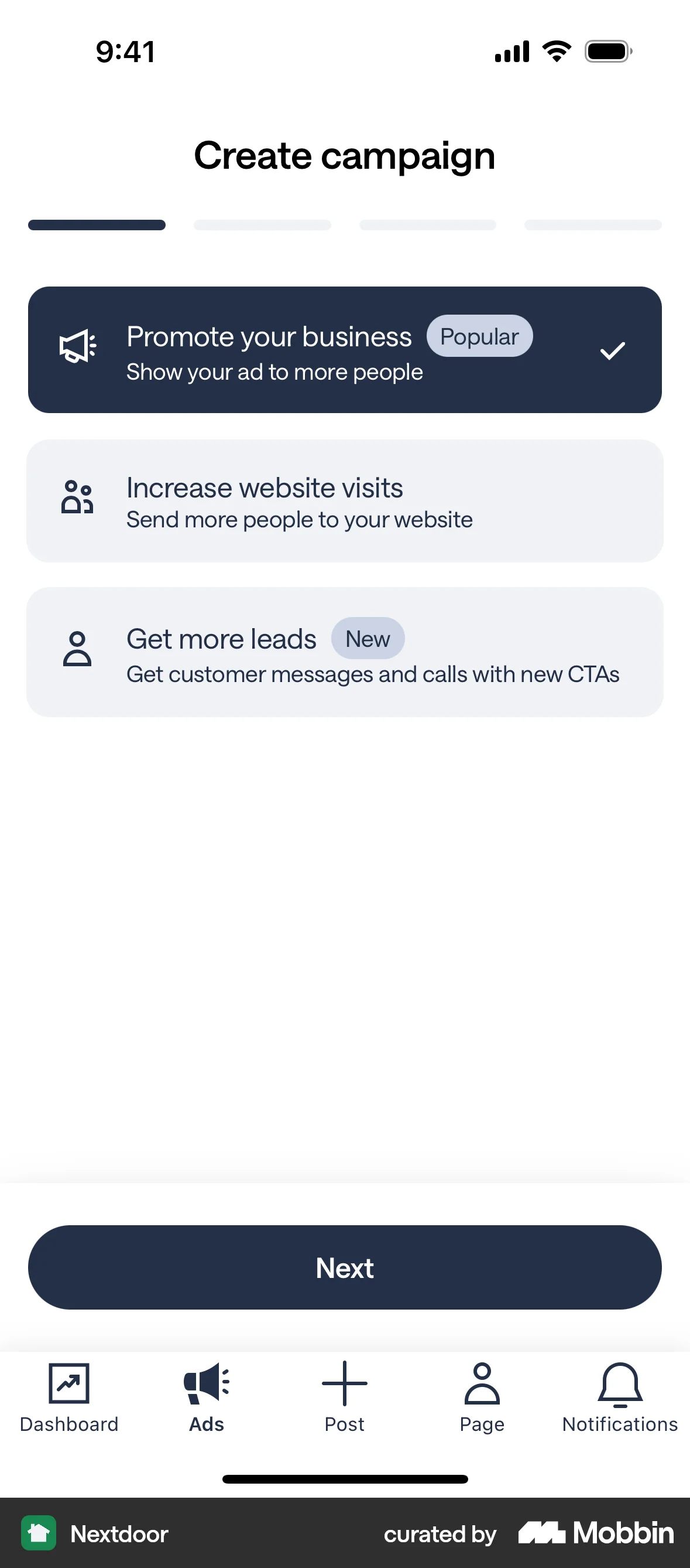 Nextdoor iOS screen containing Tile UI element
