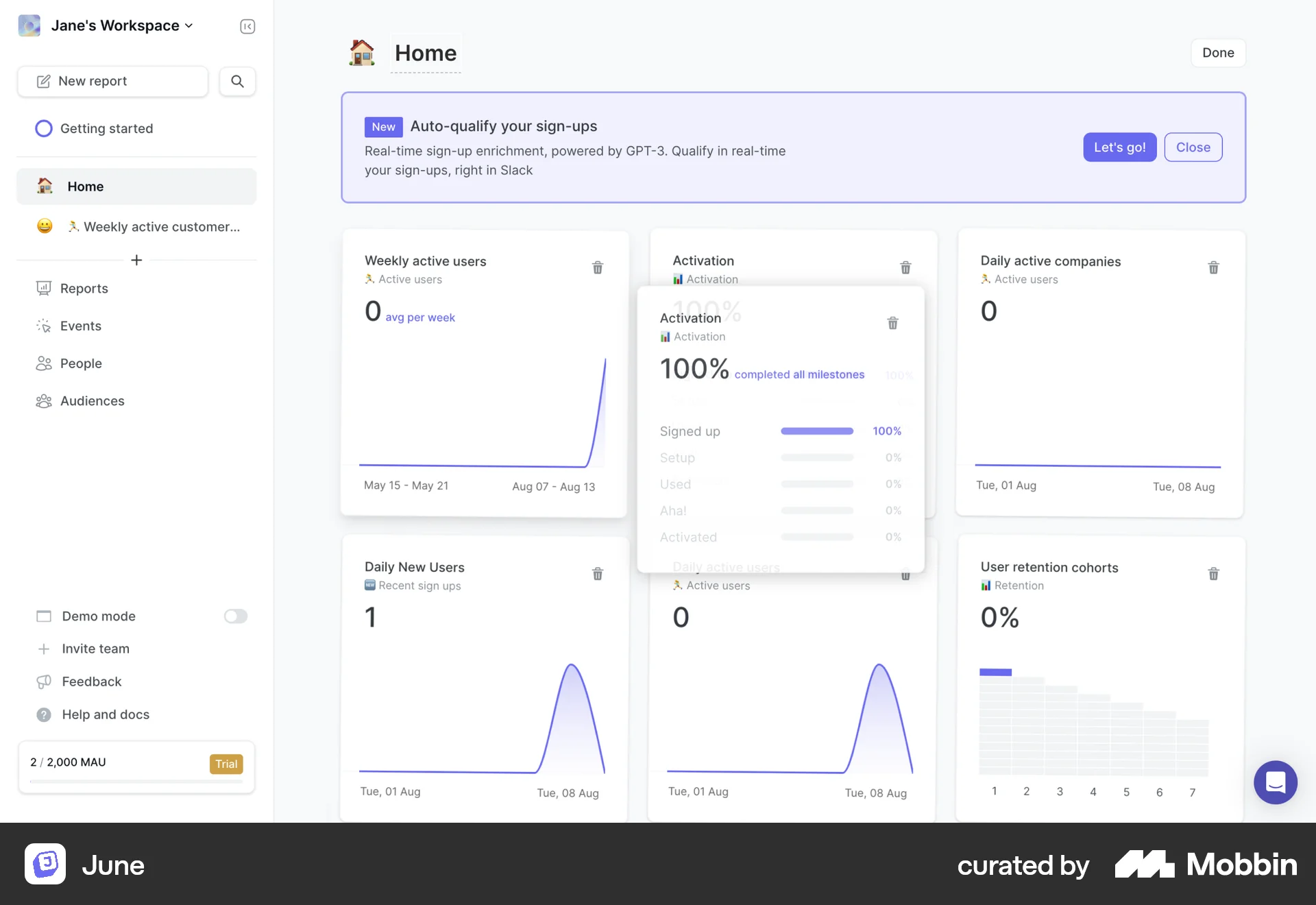 June Web Reorder screen