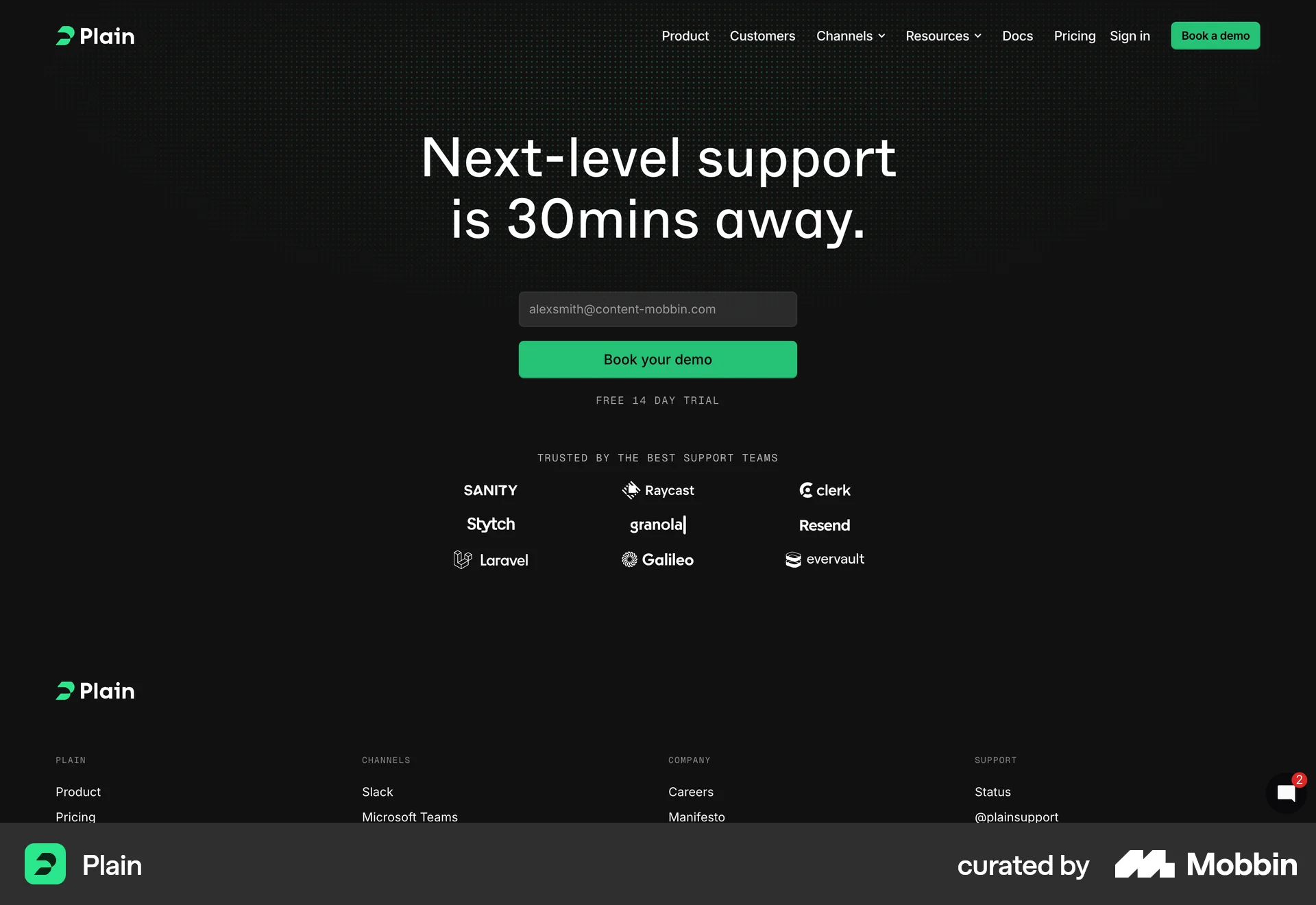 Plain Web Signup screen