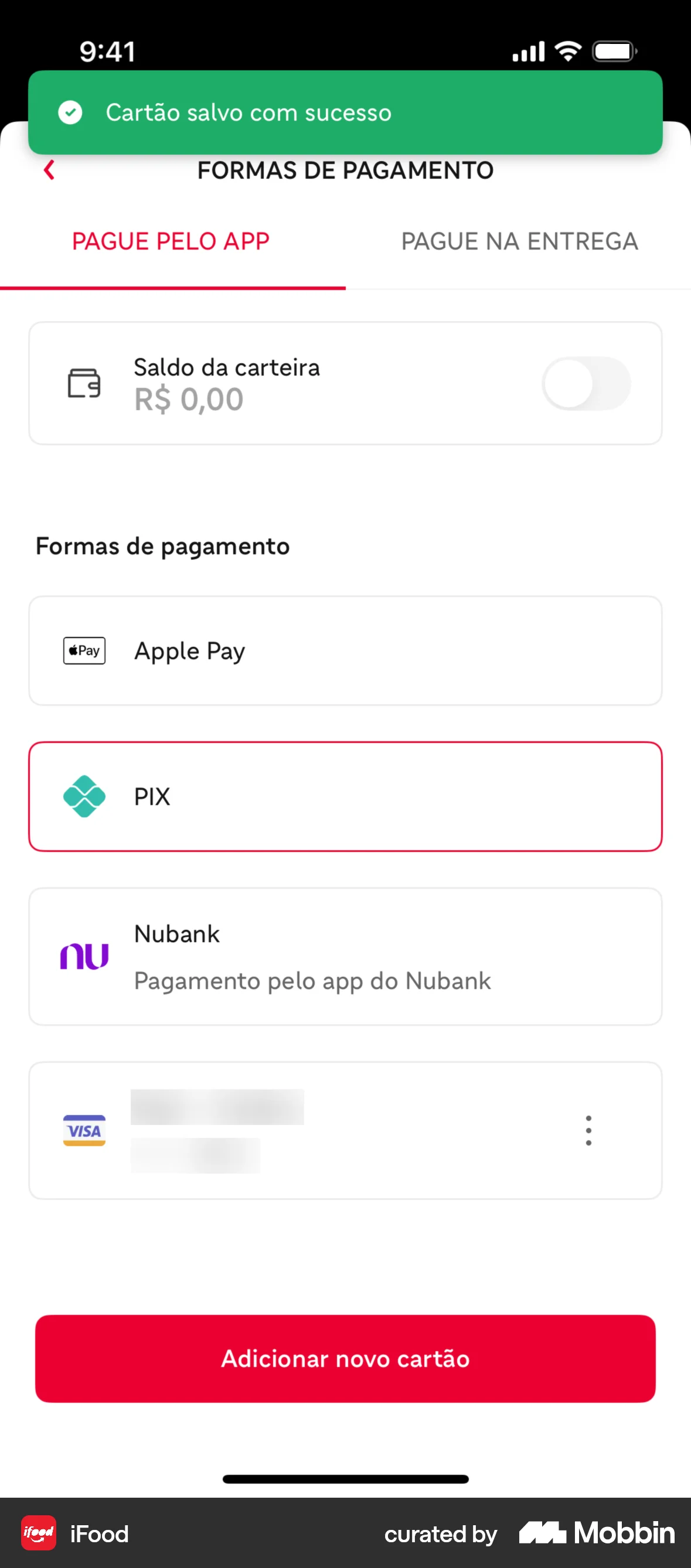 iFood iOS Acknowledgement & Success screen