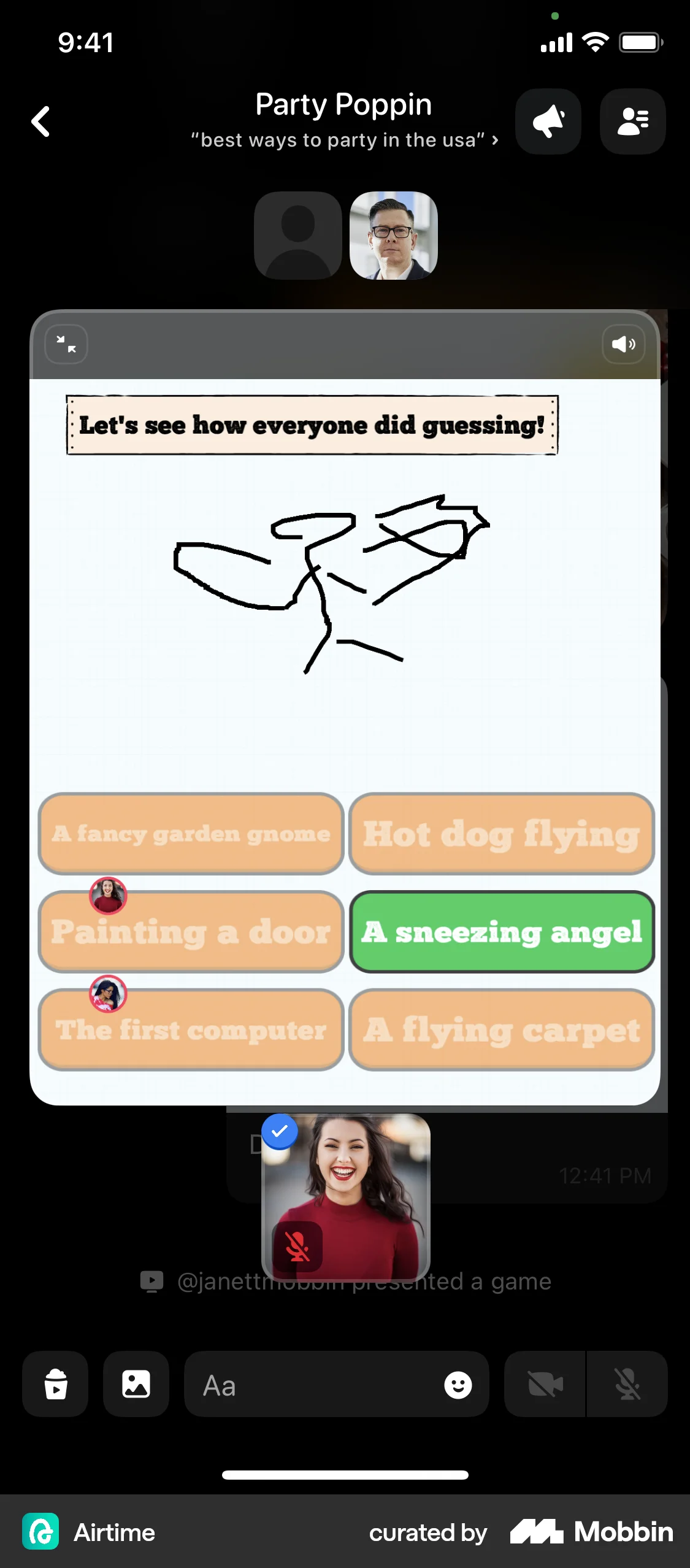 Airtime iOS Game UI screen