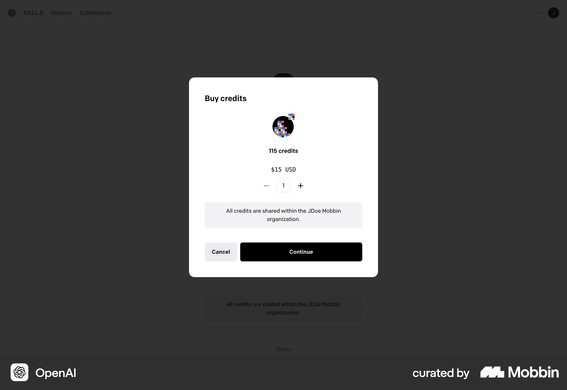 OpenAI Platform Web screen containing Stepper UI element
