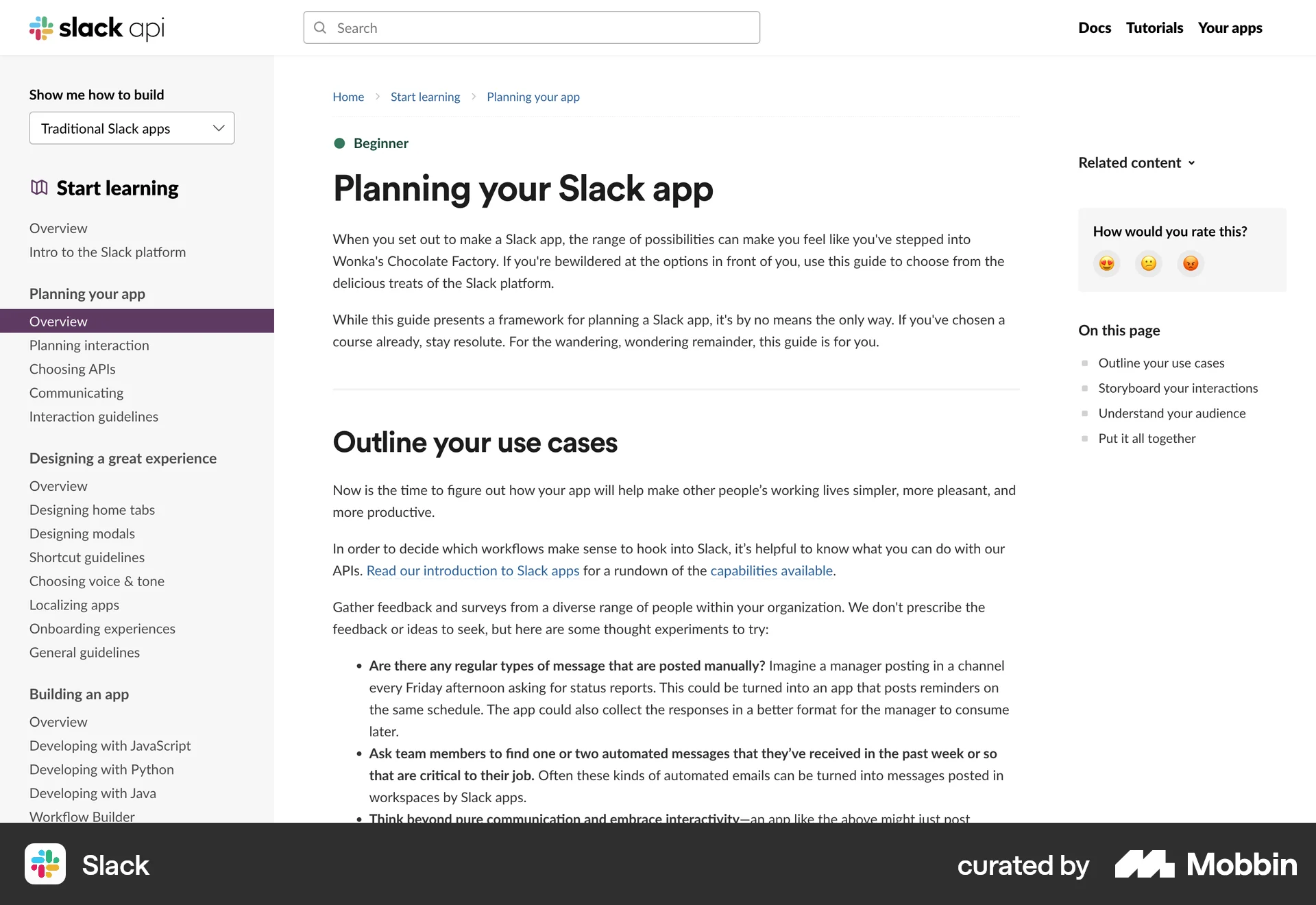 Slack Web Article Detail screen