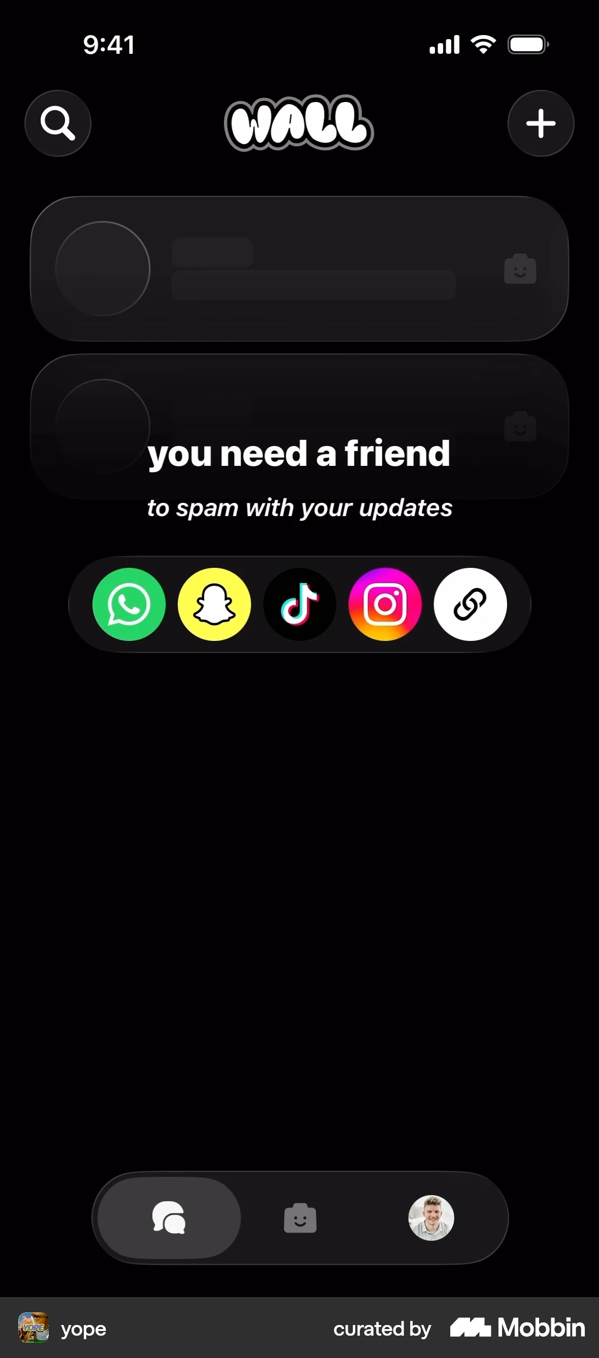 yope iOS Empty State screen