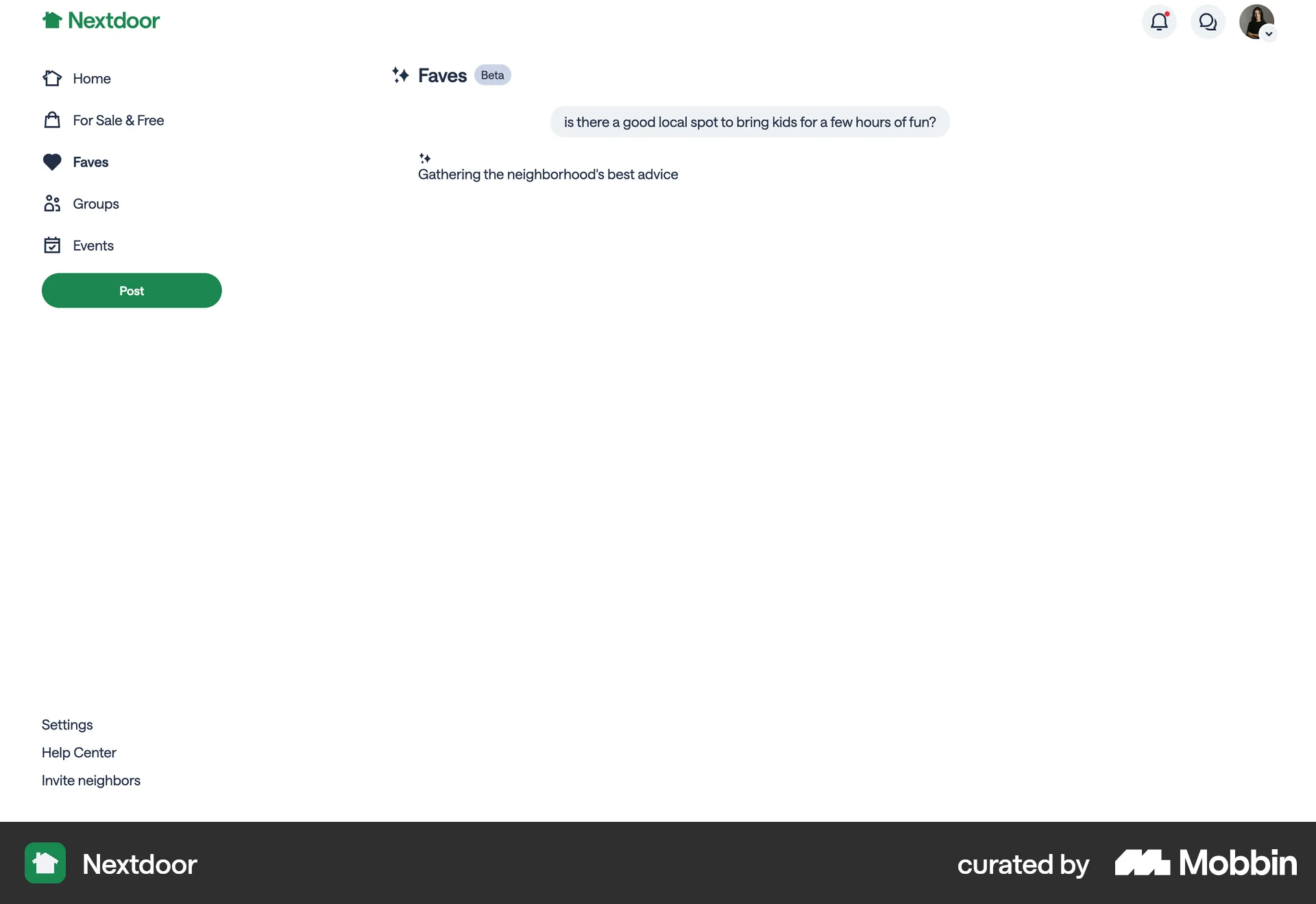 Nextdoor Web Loading screen
