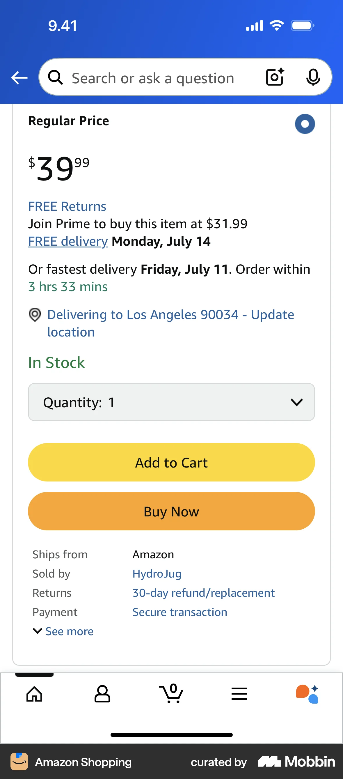 Amazon Shopping iOS Adding to cart Flow | Mobbin Amazon Shopping iOS Adding to cart Flow | Mobbin