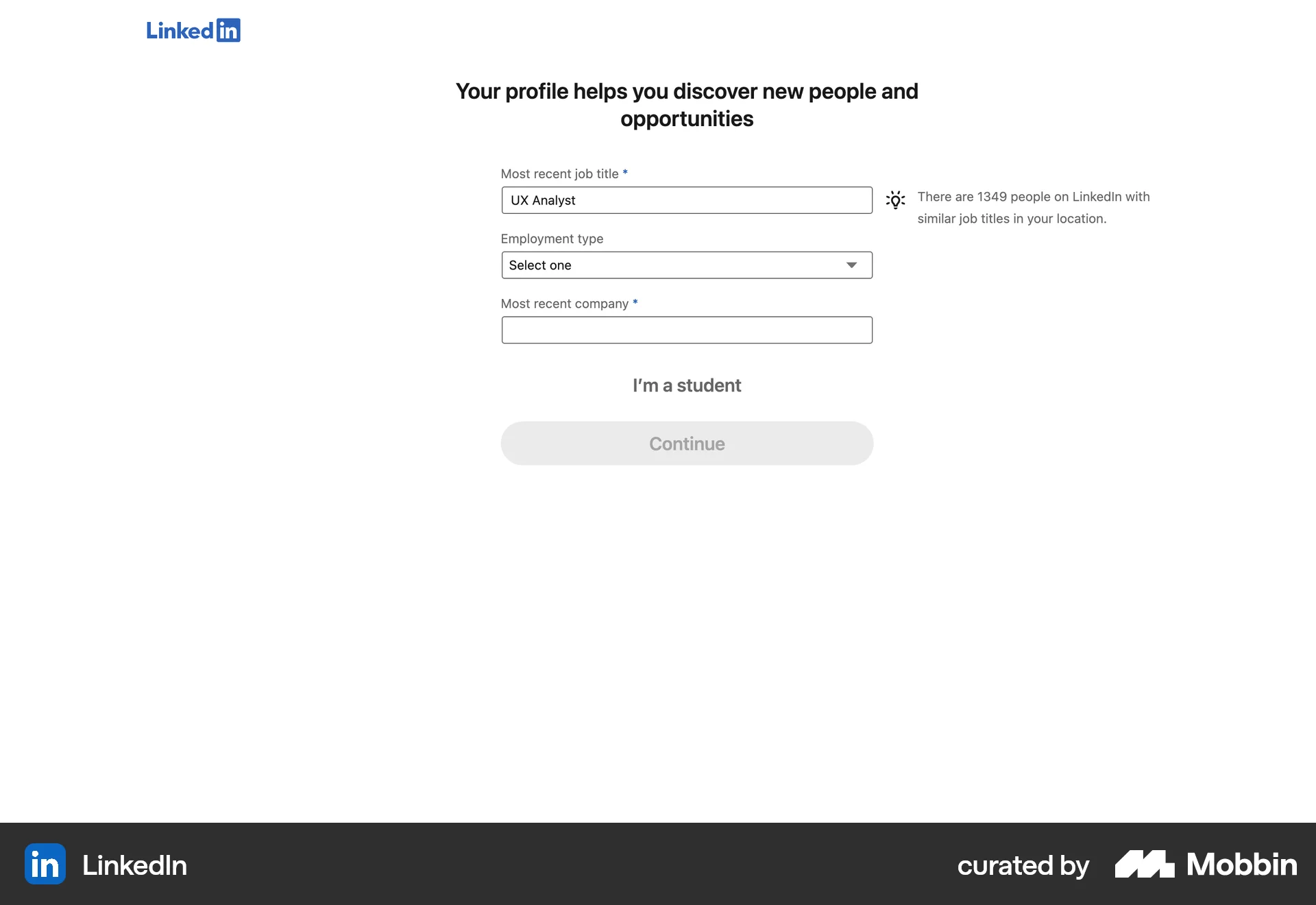 LinkedIn Web Jobs & Recruitment App screen