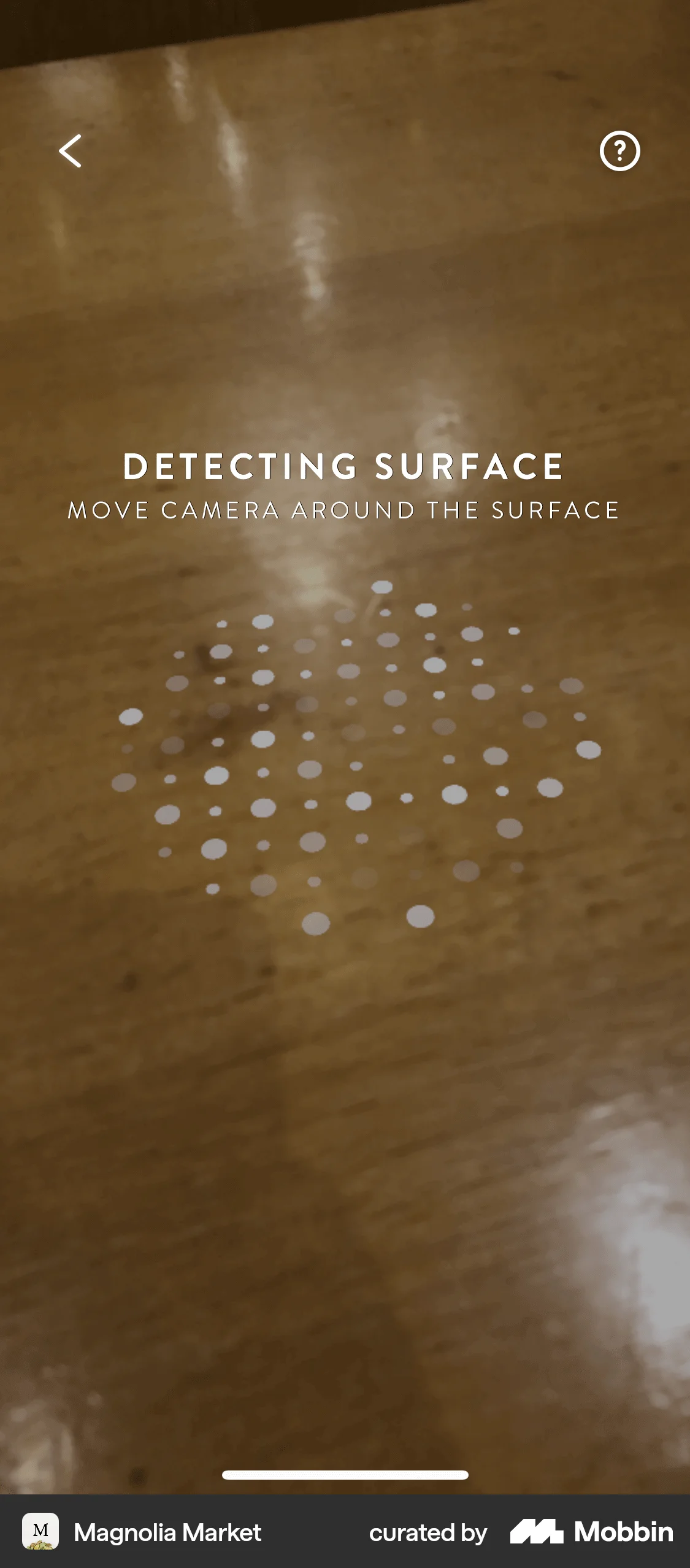 Magnolia Market iOS Augmented Reality screen