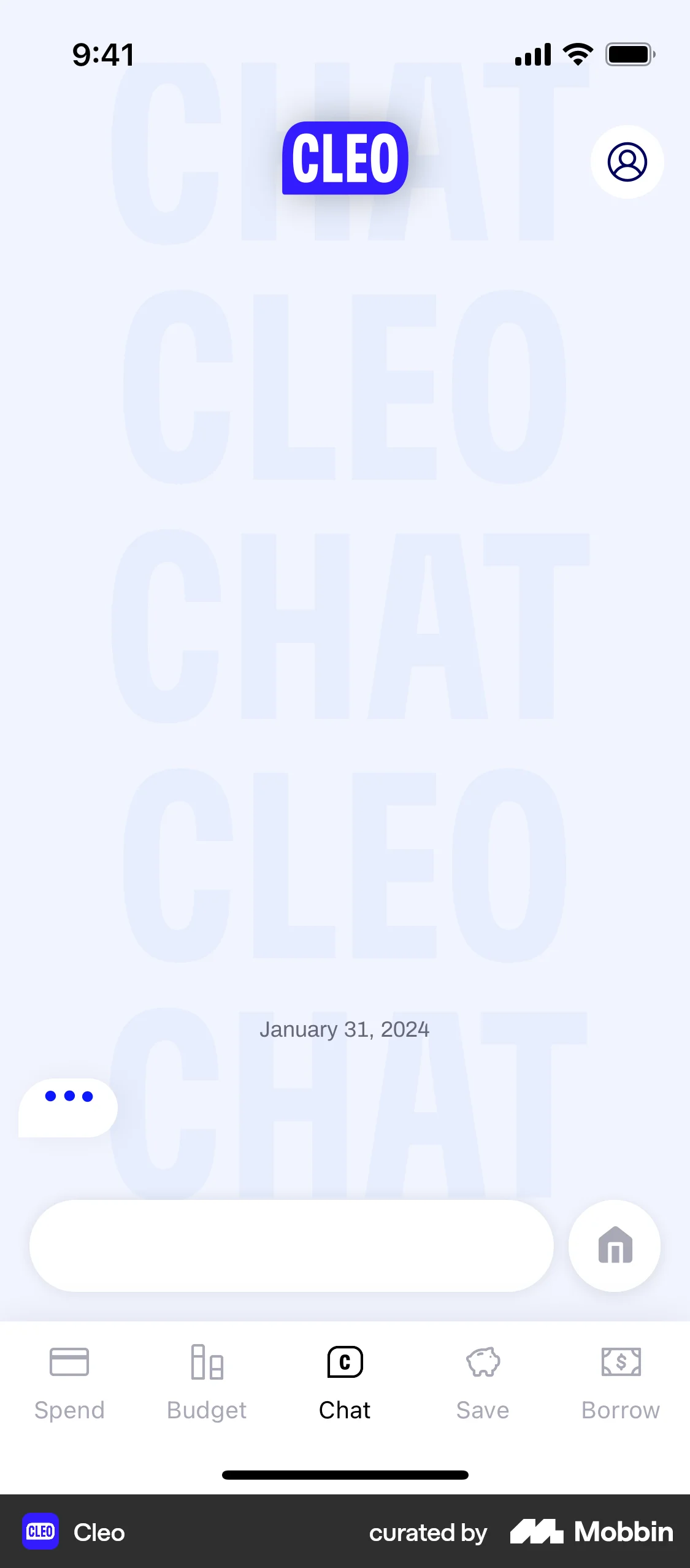 Cleo iOS Chat Detail screen